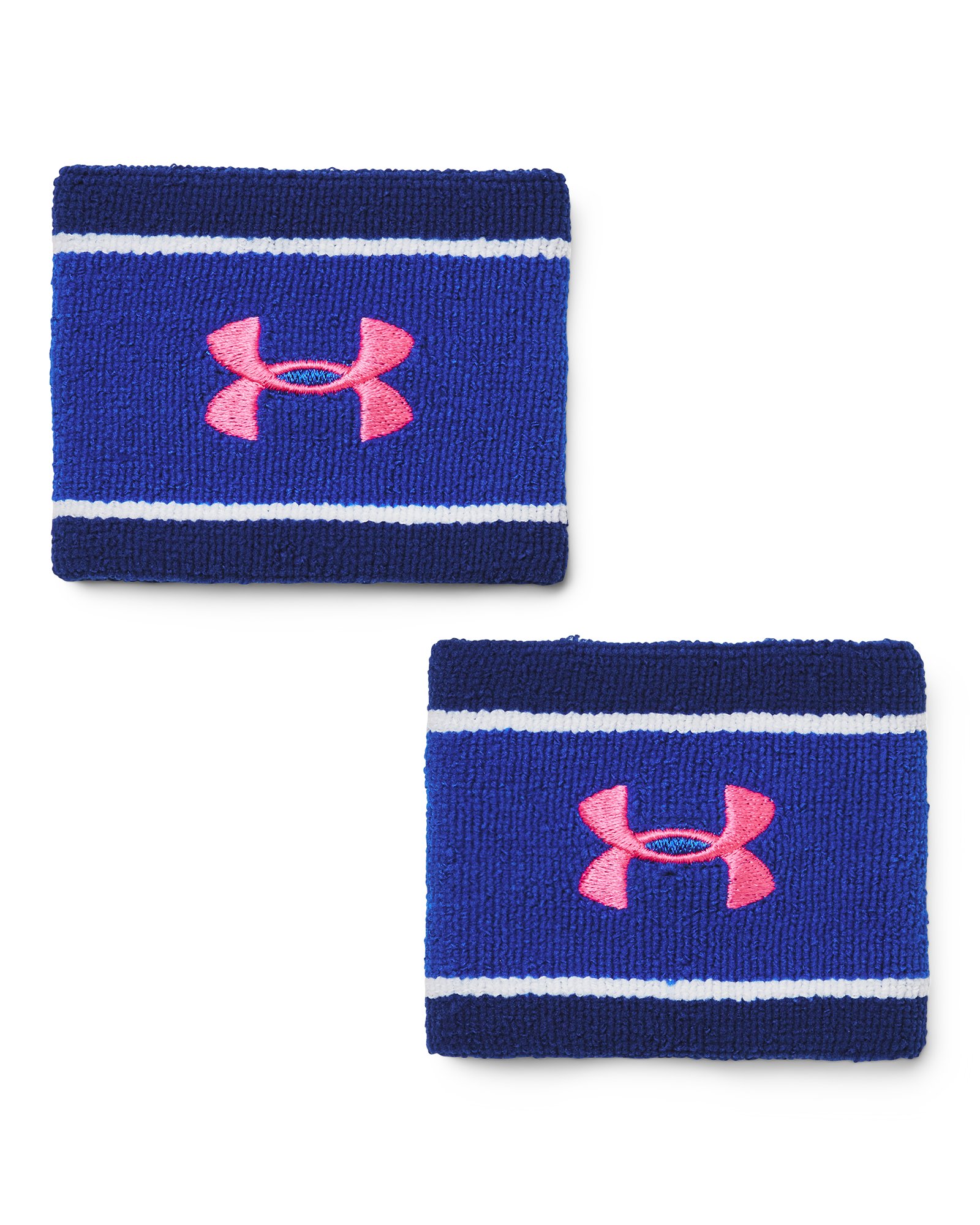 UA Striped Performance Terry Unisex 2-Pack Wristbands 8