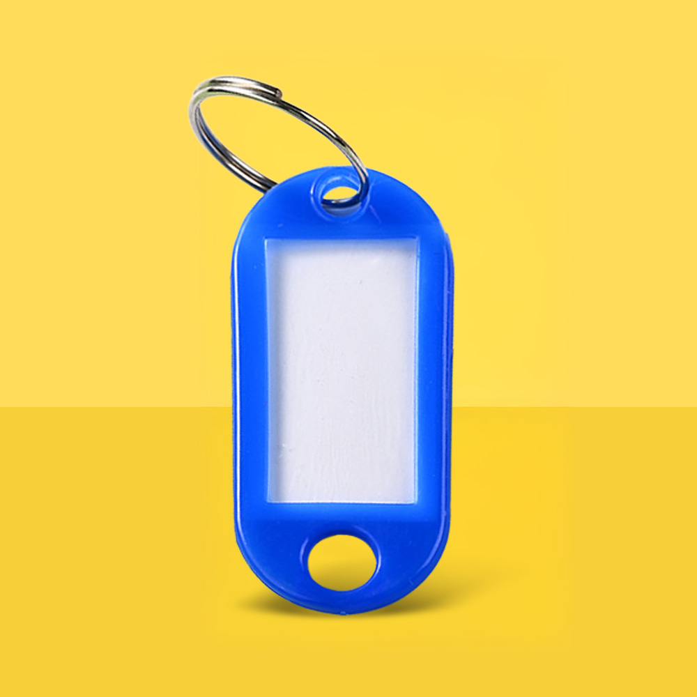 Plastic Key Tags With Label Window