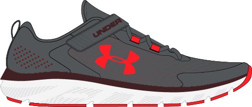 UA Assert 9 AC Boys' Pre-School Running Shoes 2