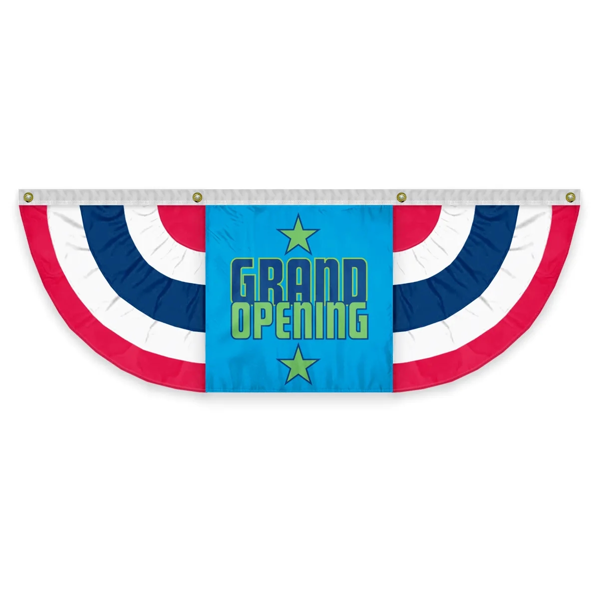 USA Pleated Full Fan With Grand Opening Center 1