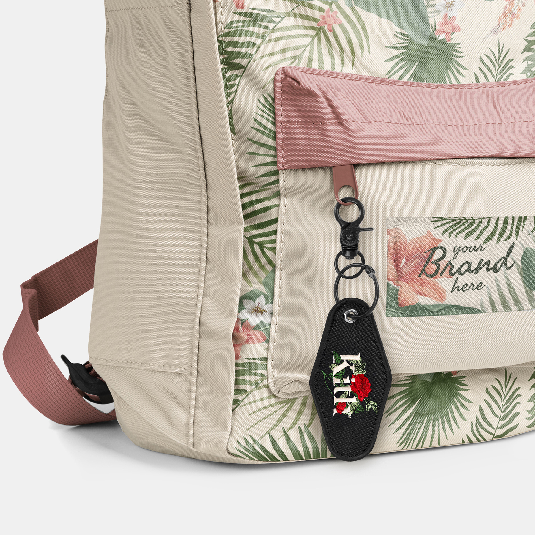 Personalized Woven Motel Key Tag 5