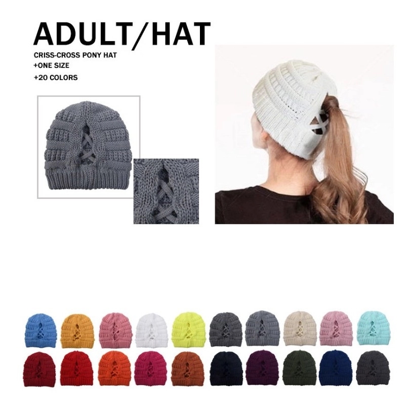 Criss Cross Beanie Cap 4