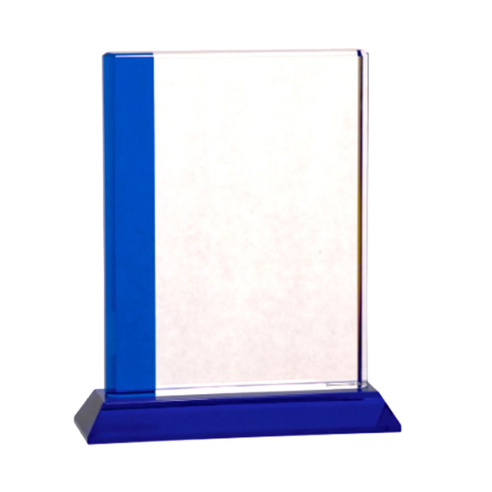 Blue Edge Crystal Award - Medium 2