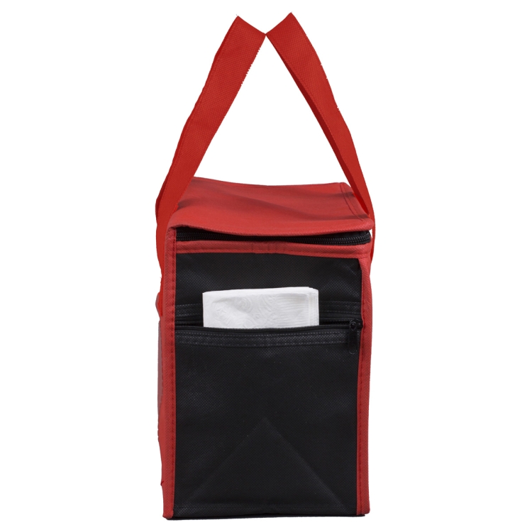 8"W x 8-1/2"H x 6"Gusset - "SUPER FROSTY" Insulated Food Delivery Bag – Lunch Size Tote 3