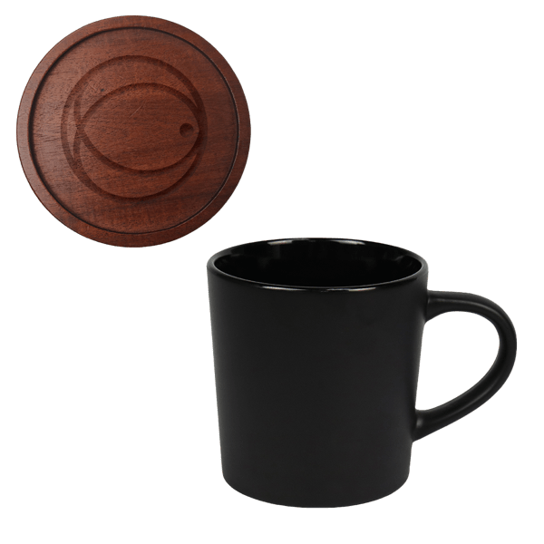 Little Rock 16oz Ceramic with Wood Lid 25
