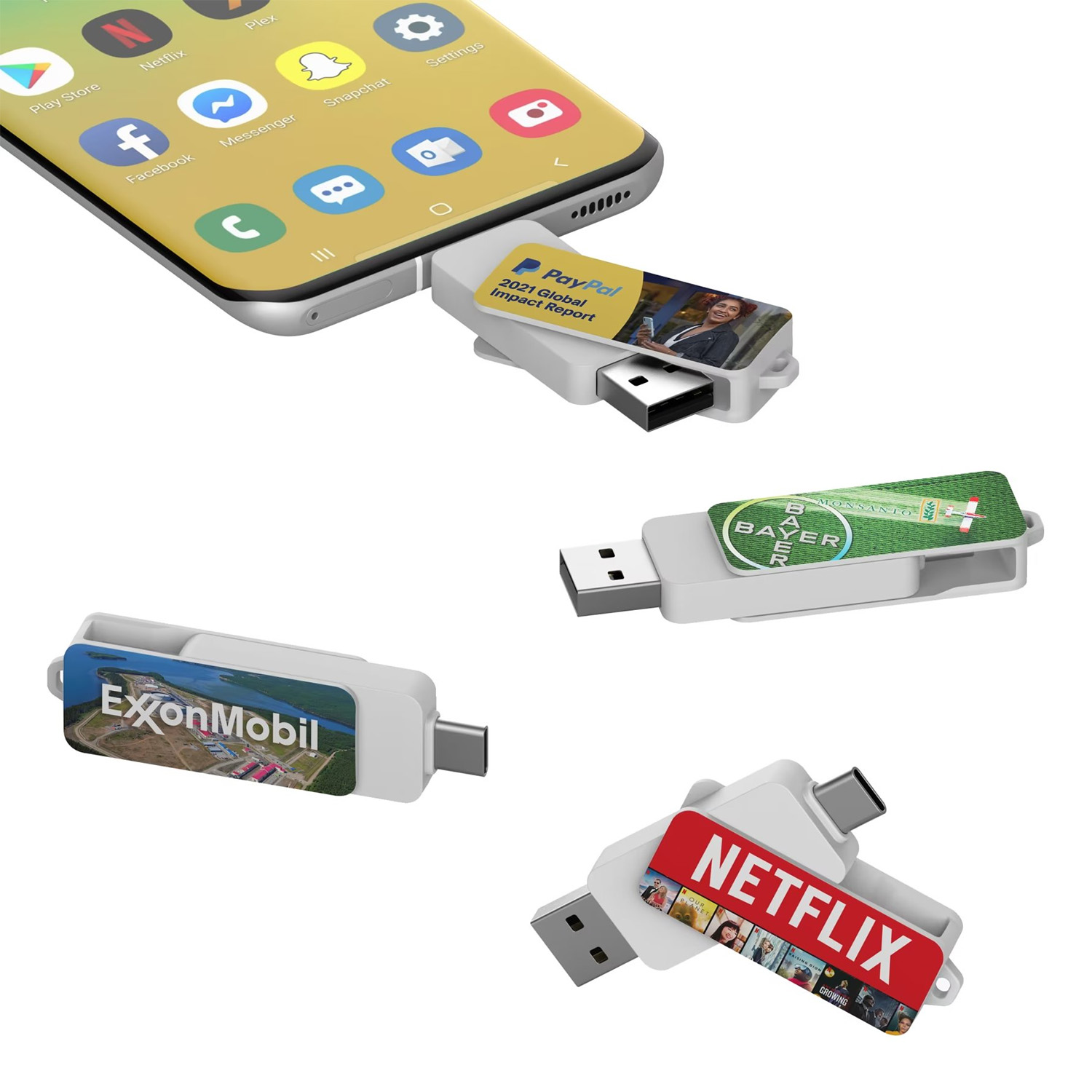 Billboard Full Color Swivel Drive with OTG USB-C 2