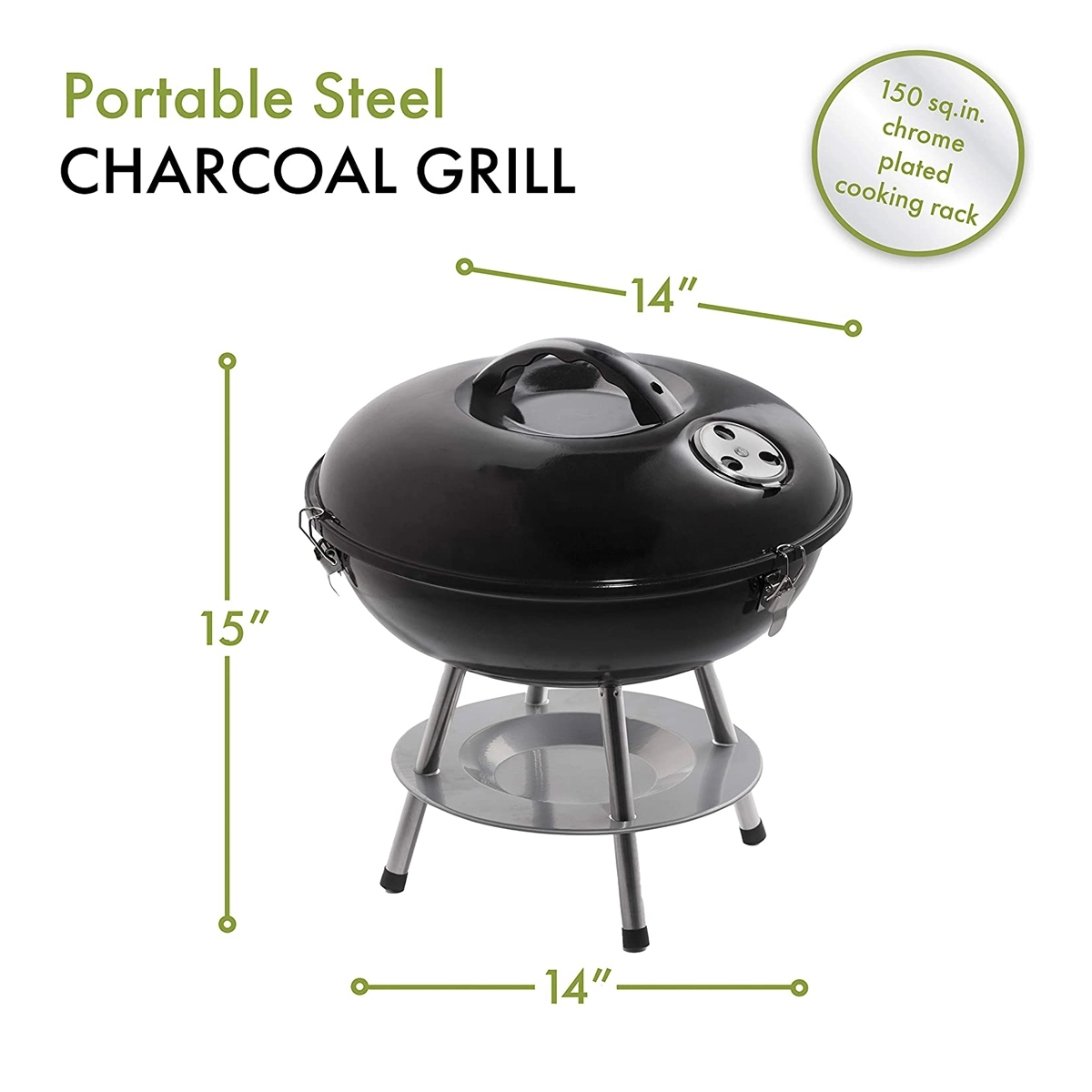 Portable Bbq Charcoal Grill 4