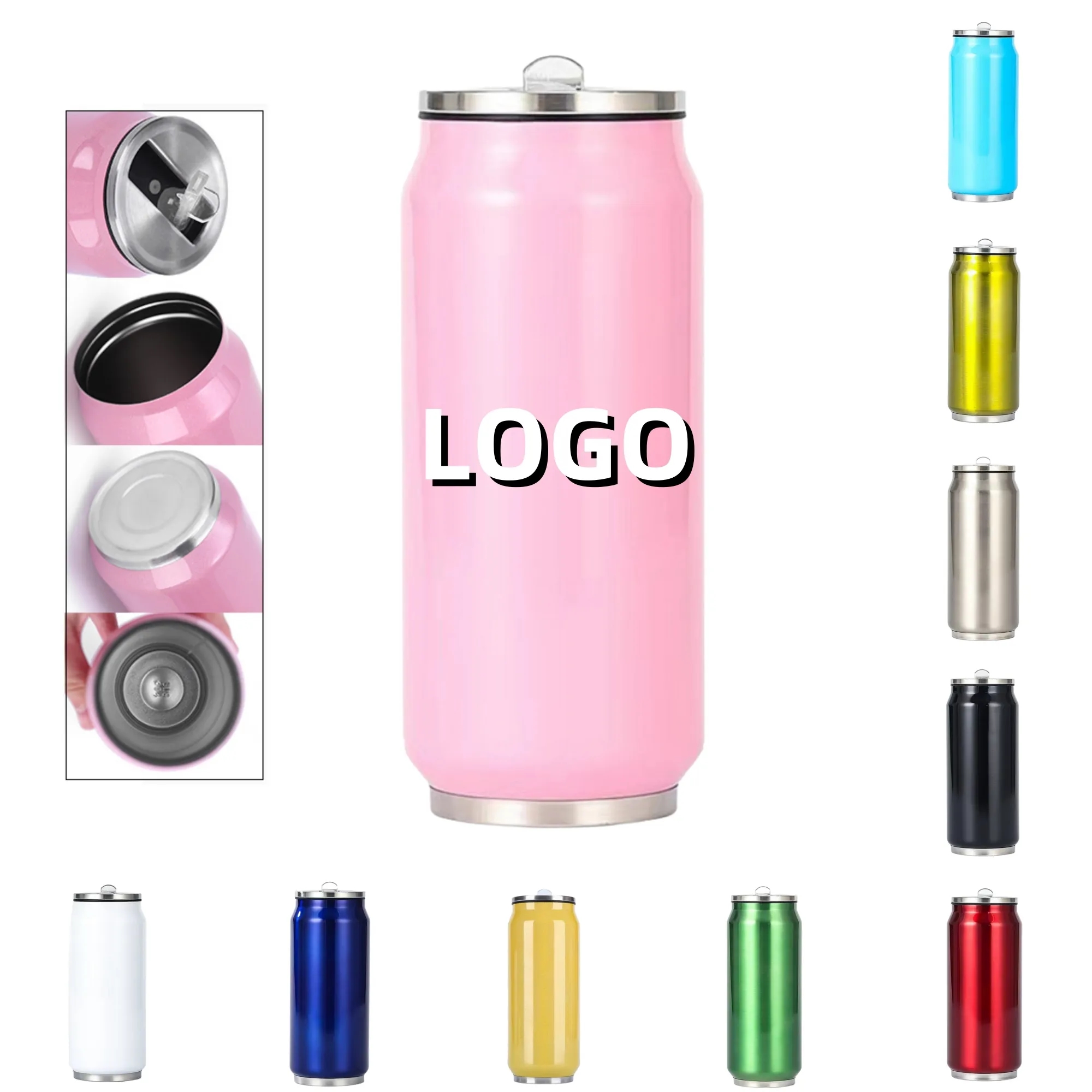 15oz Vacuum Insulated Thermos In Can Shape 3