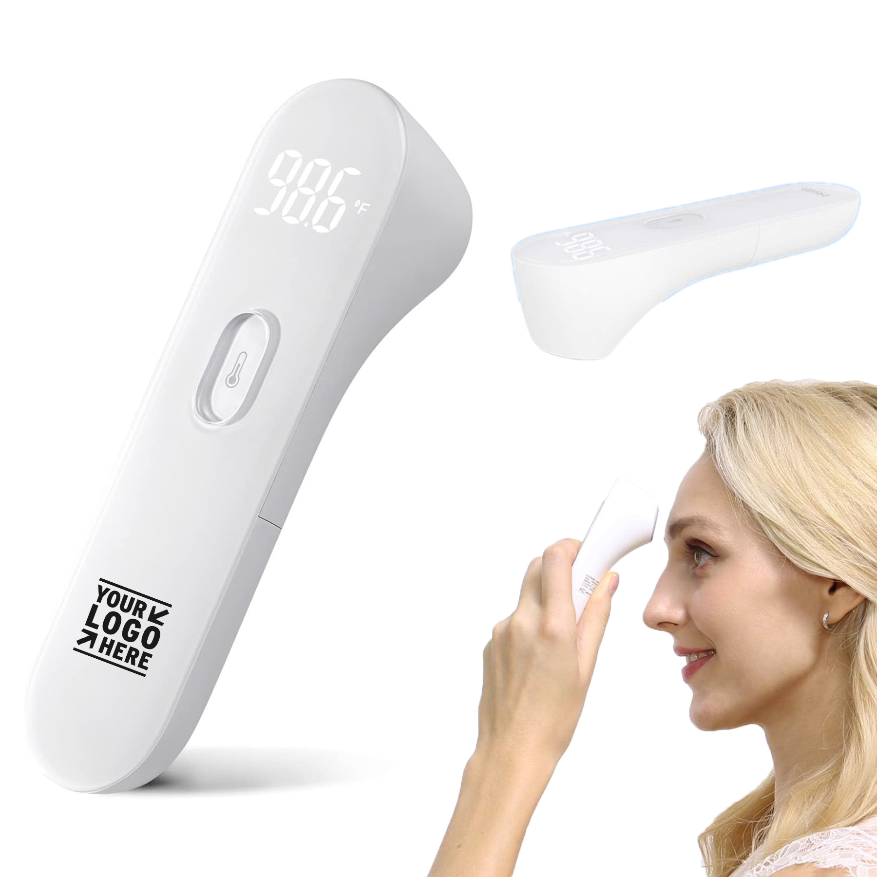 Baby Kid Adult Large LED Infrared No Touch Forehead Thermometer 2