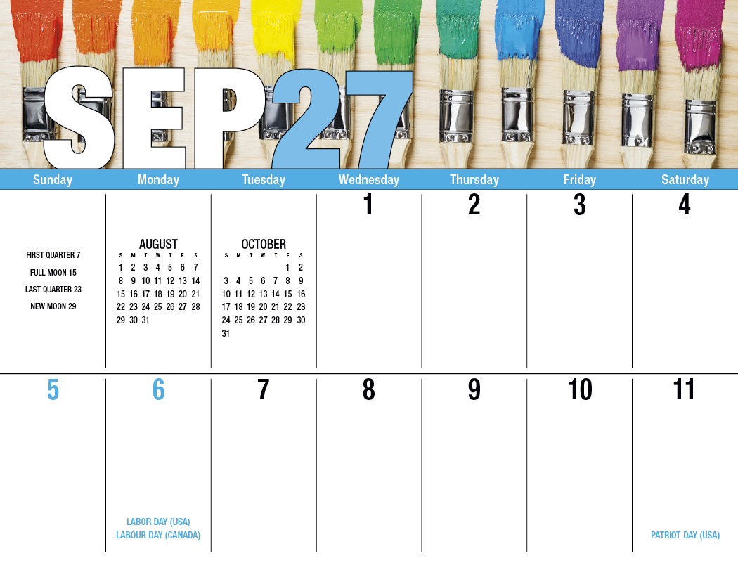 Good Value™ Seasonal Expressions Big Block - Stapled Calendar 60