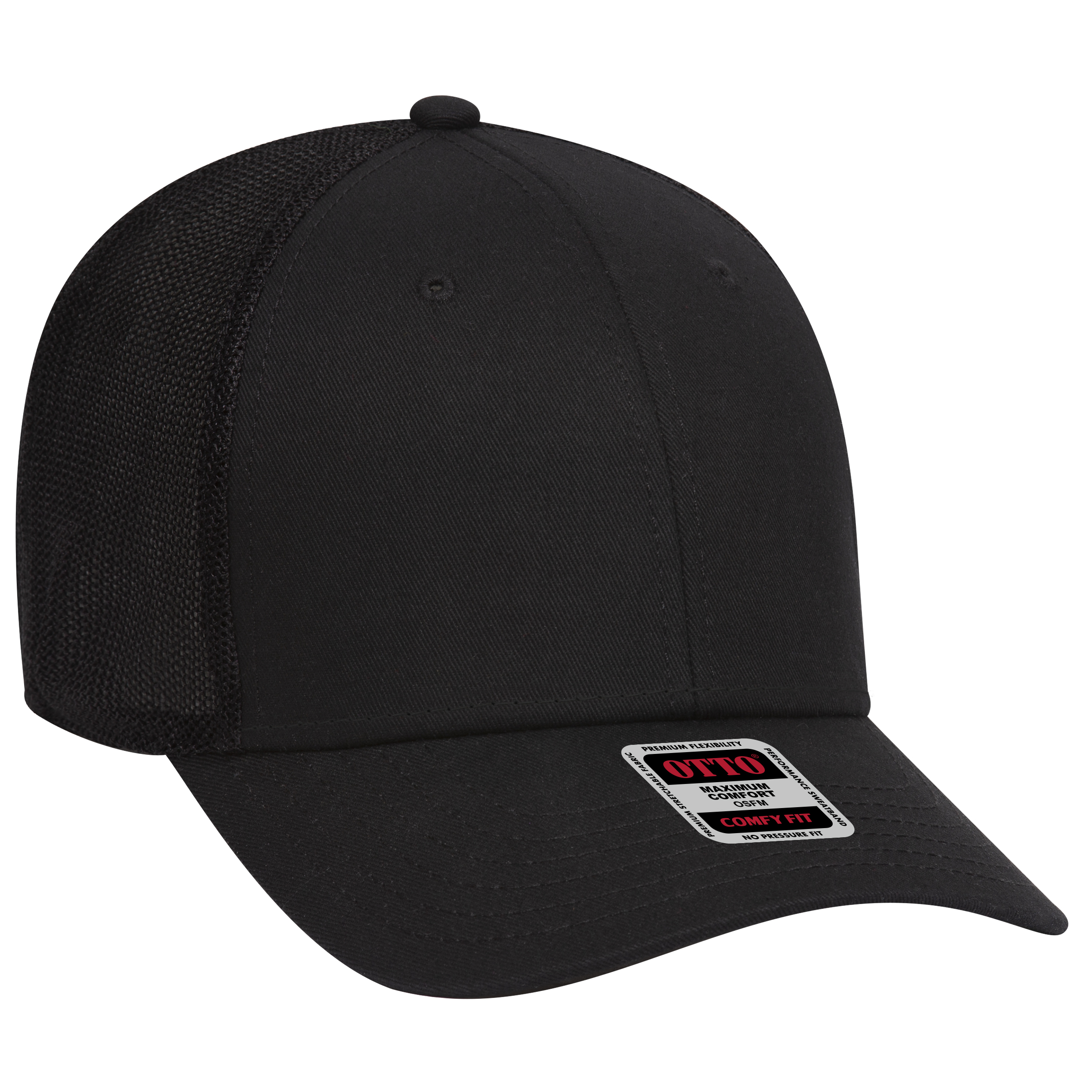 OTTO CAP® OTTO COMFY FIT® 6 Panel Low Profile Mesh Back Trucker Hat 3