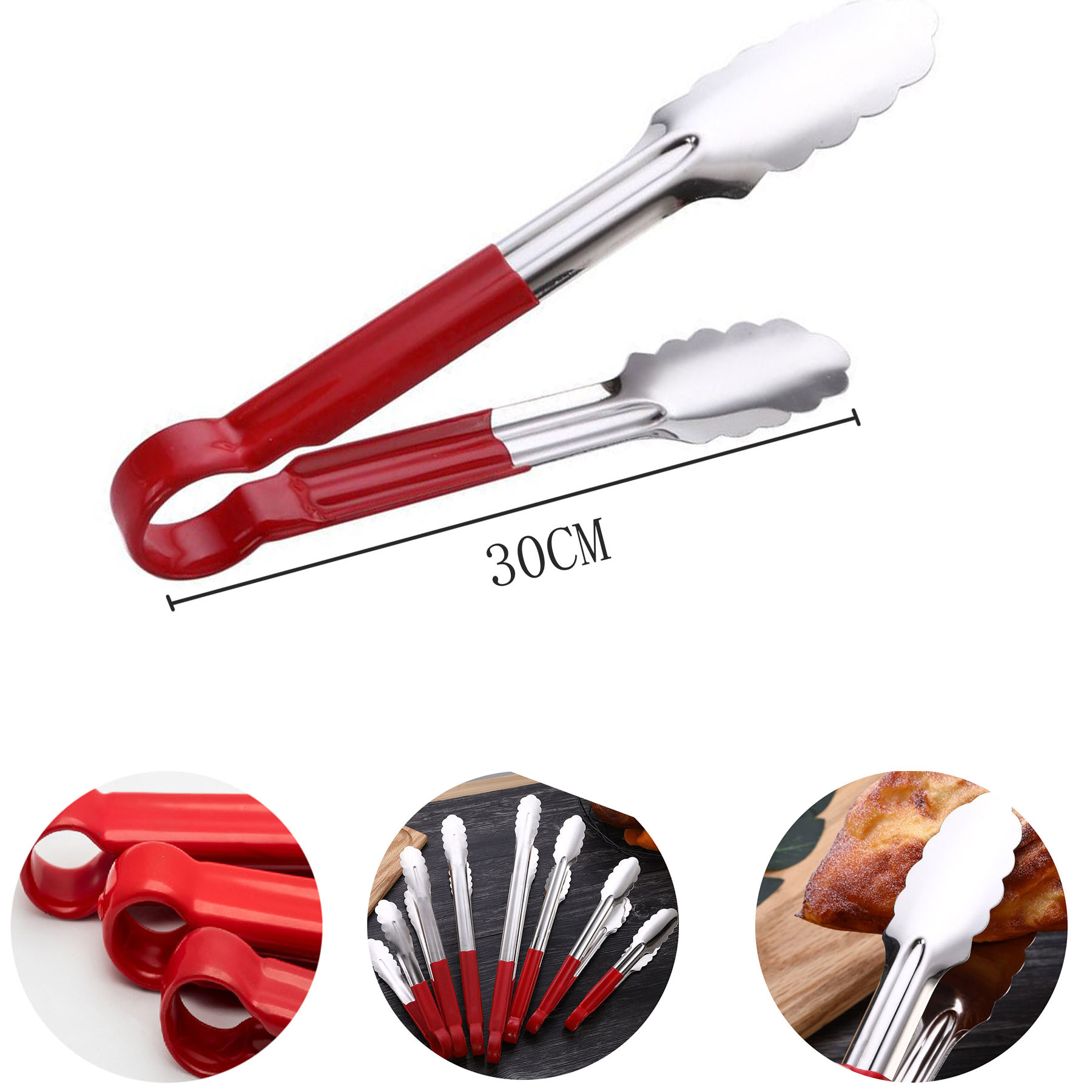 Stainless Steel Food Tongs/Barbecue Tongs 2