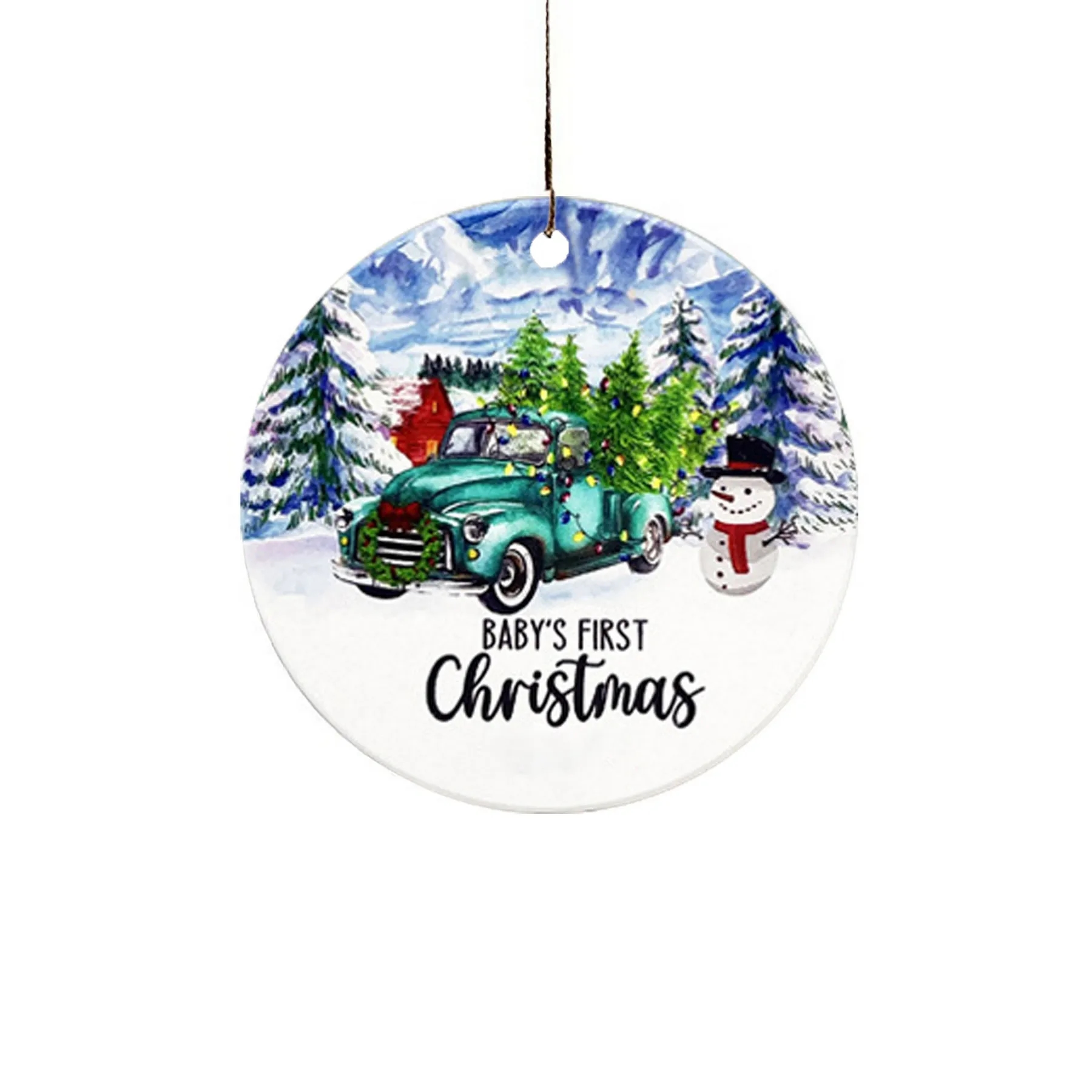 3" Ceramic Christmas Ornament 7