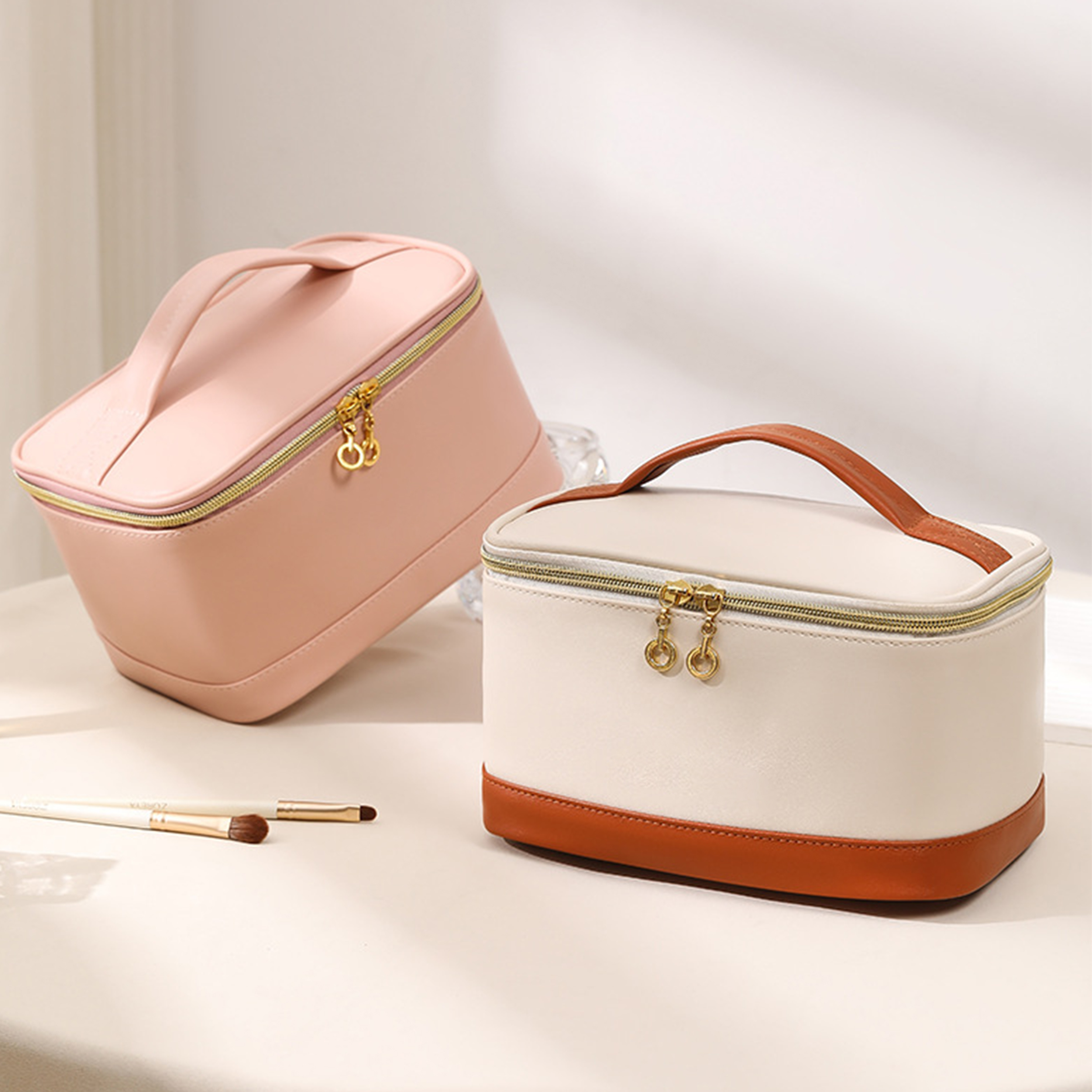 Pu Portable Square Makeup Bag 8