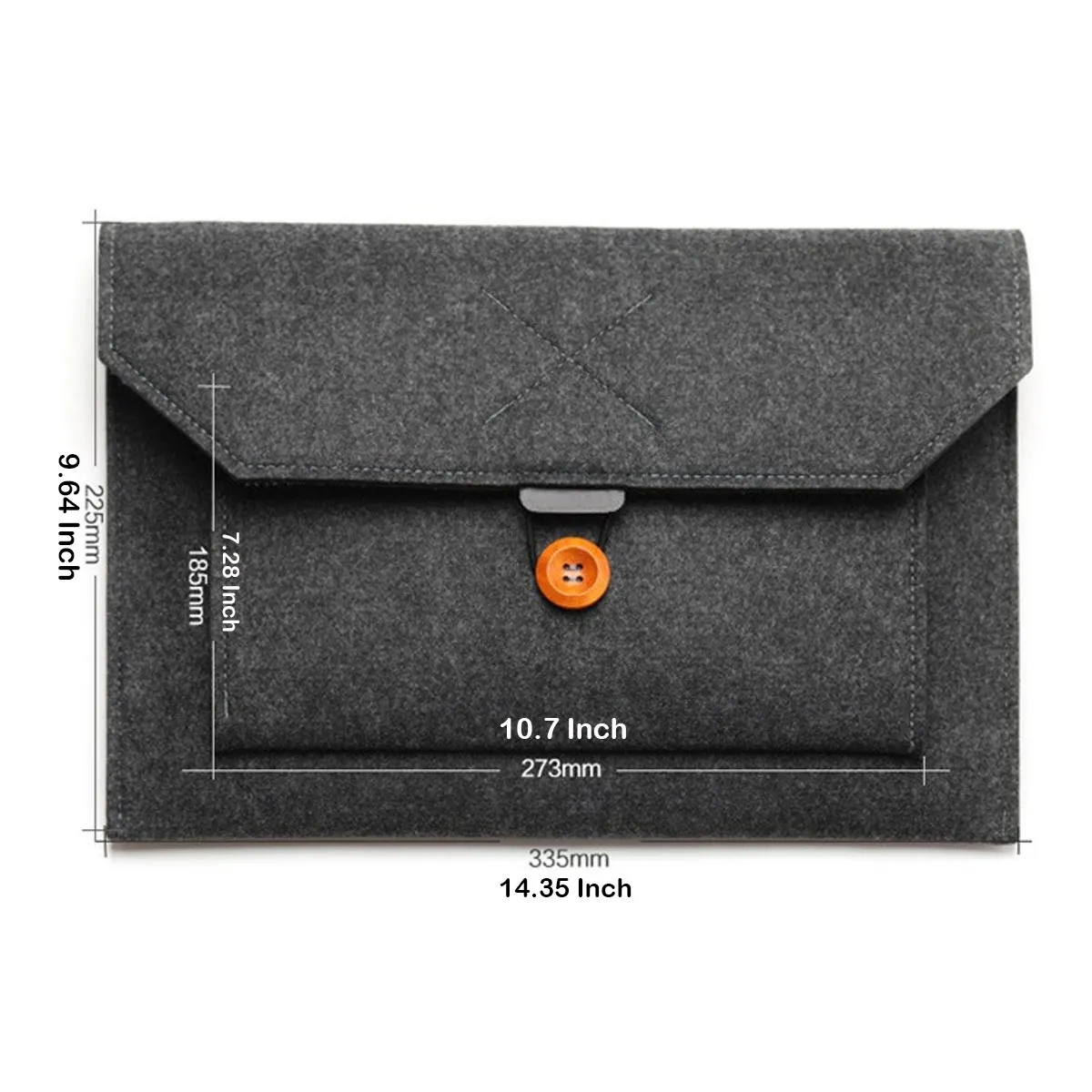 13 Inch Laptop Sleeve Computer Case Pocket Briefcase 2