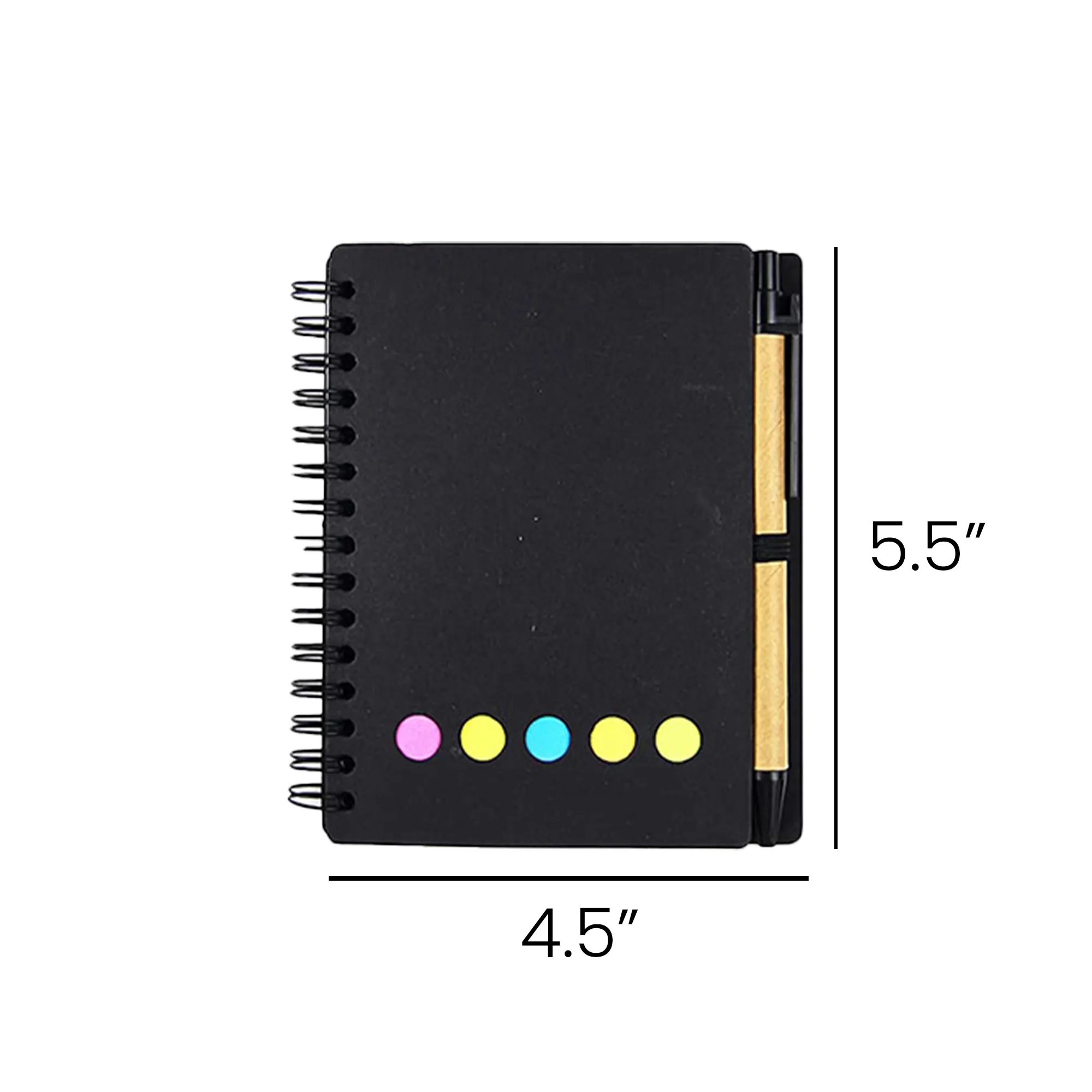 Spiral Notebook with Sticky Notes 16