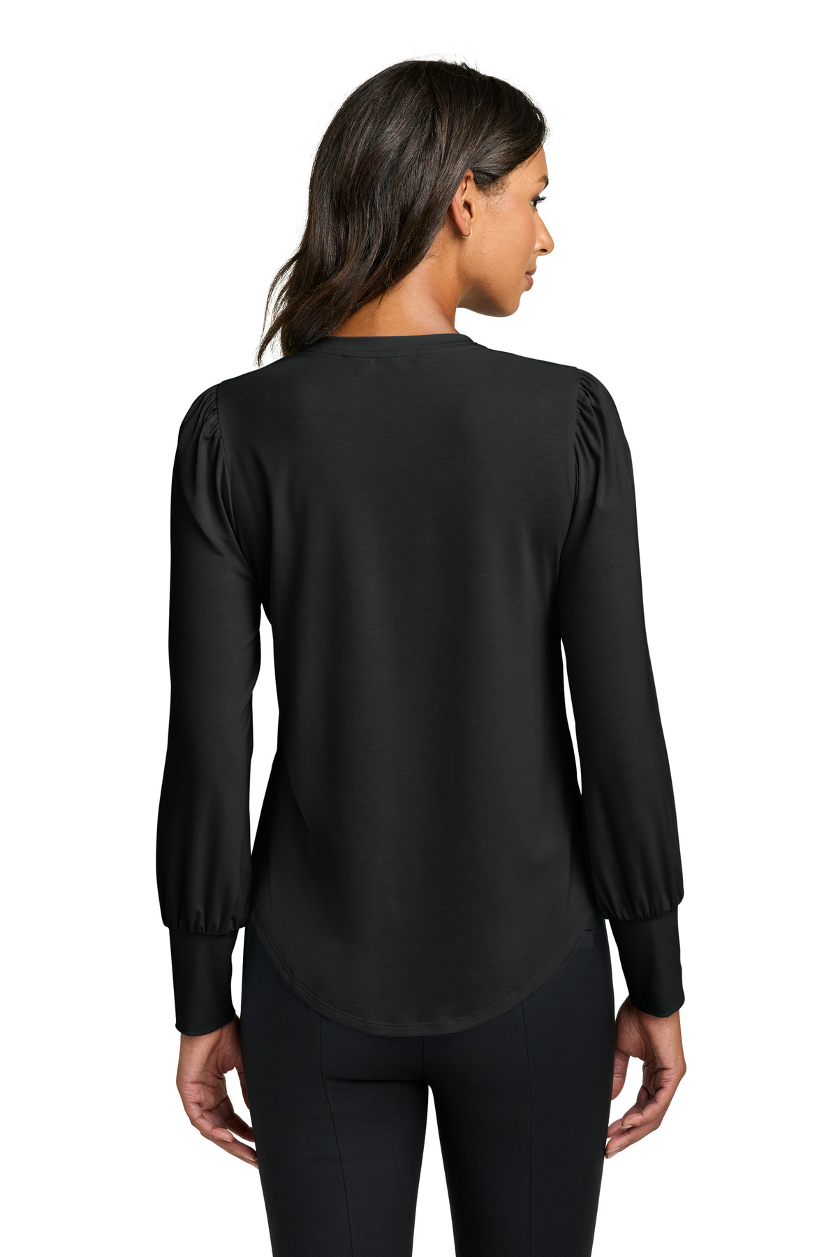 Mercer+Mettle Women's Stretch Jersey Long Sleeve Blouson Top MM1019 39