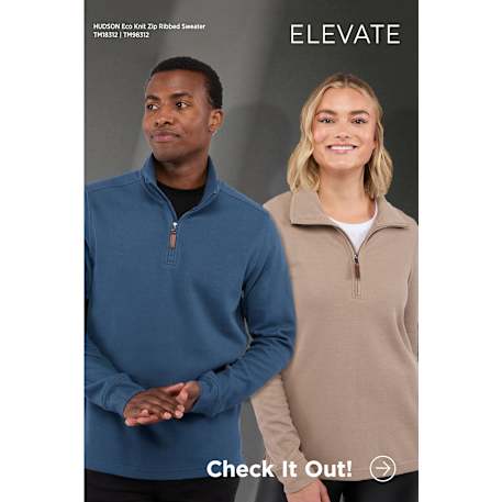 HUDSON Eco Knit Quarter Zip-Men's 100