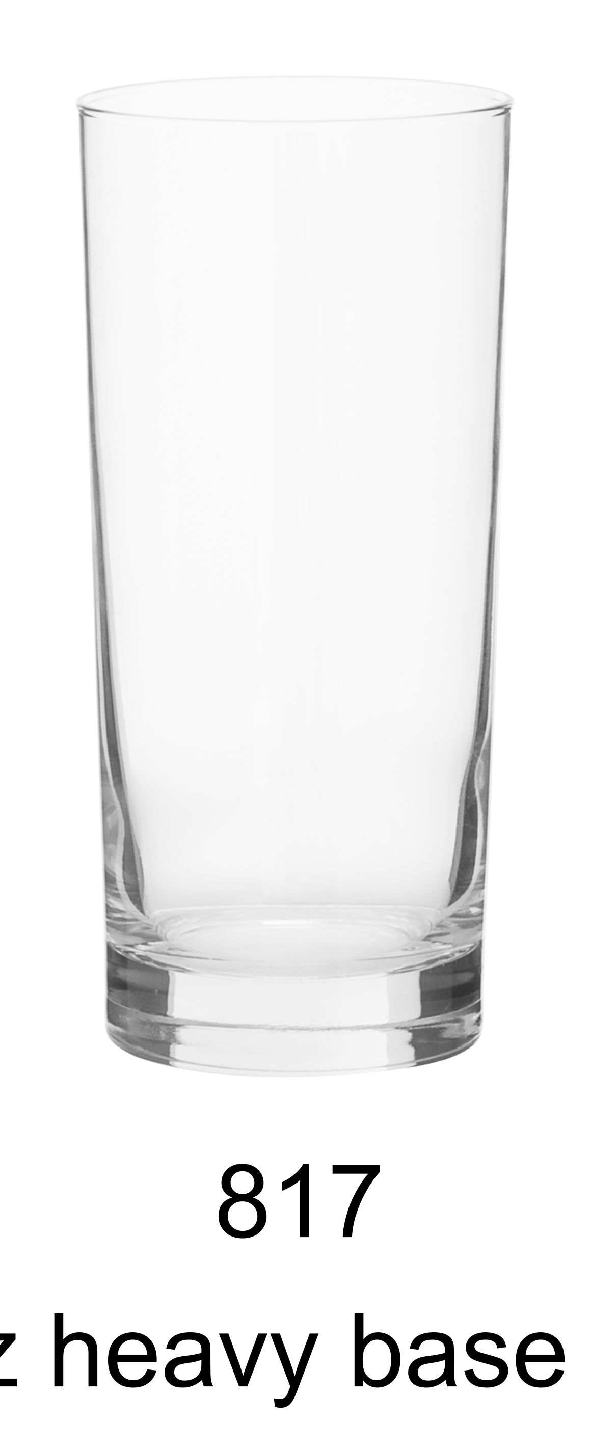 15 oz heavy base glass cooler