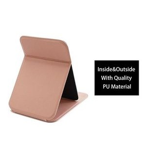 PU Leather Stand Up Desktop Folding Makeup Mirror 3