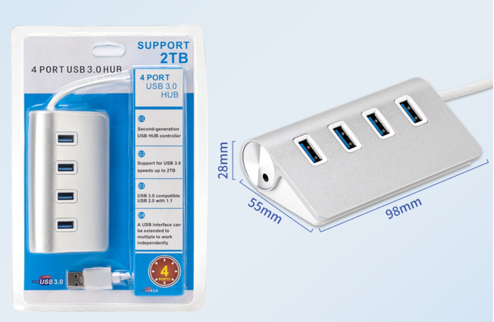 4 in 1 USB Hub Charging Cable 2