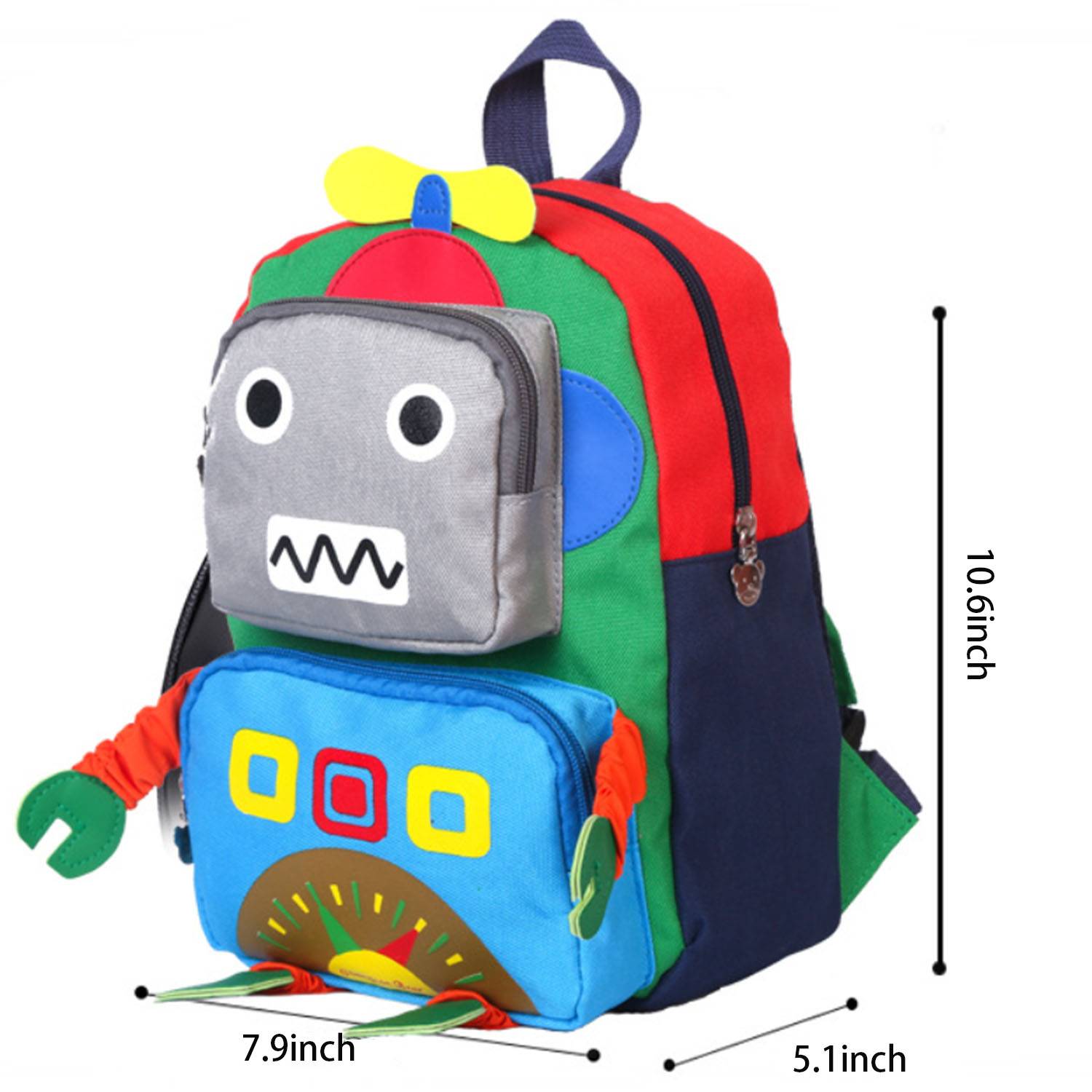 Oxford robot Kindergarten Kid's Backpack 2