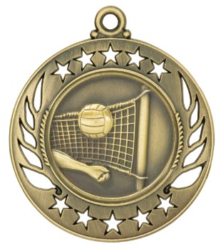 Volleyball Galaxy Medal, 2 1/4" 1