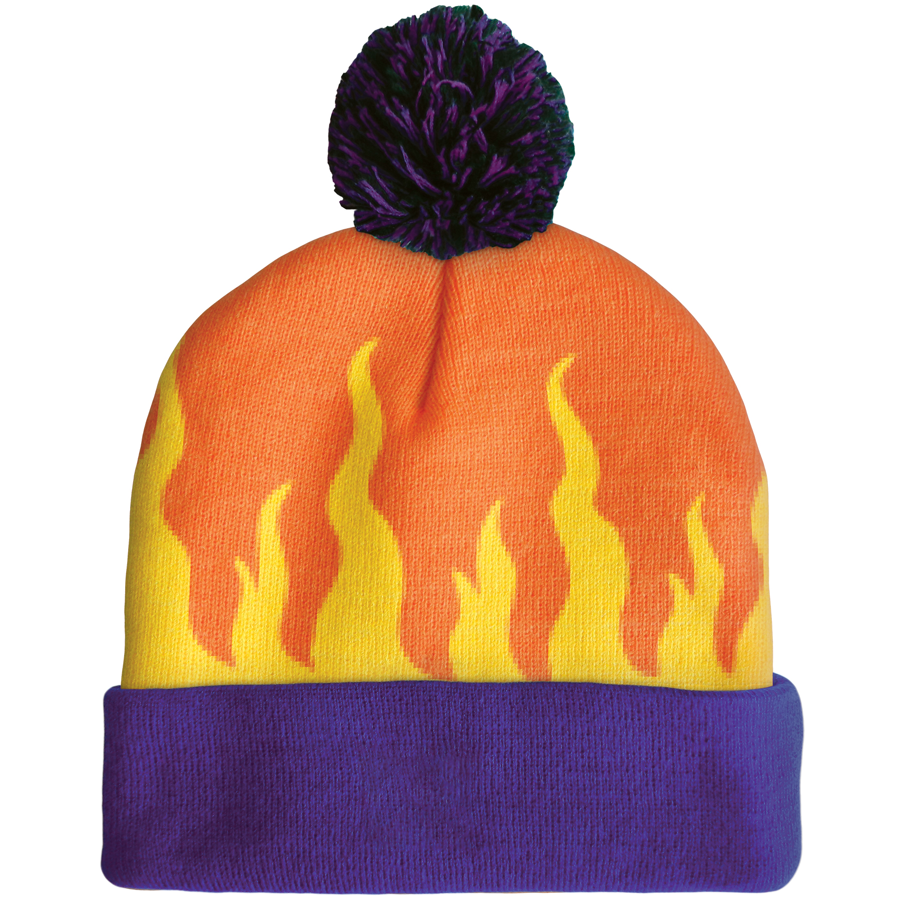 Knit Beanie with Pom and Cuff (Embroidery Logo) 3