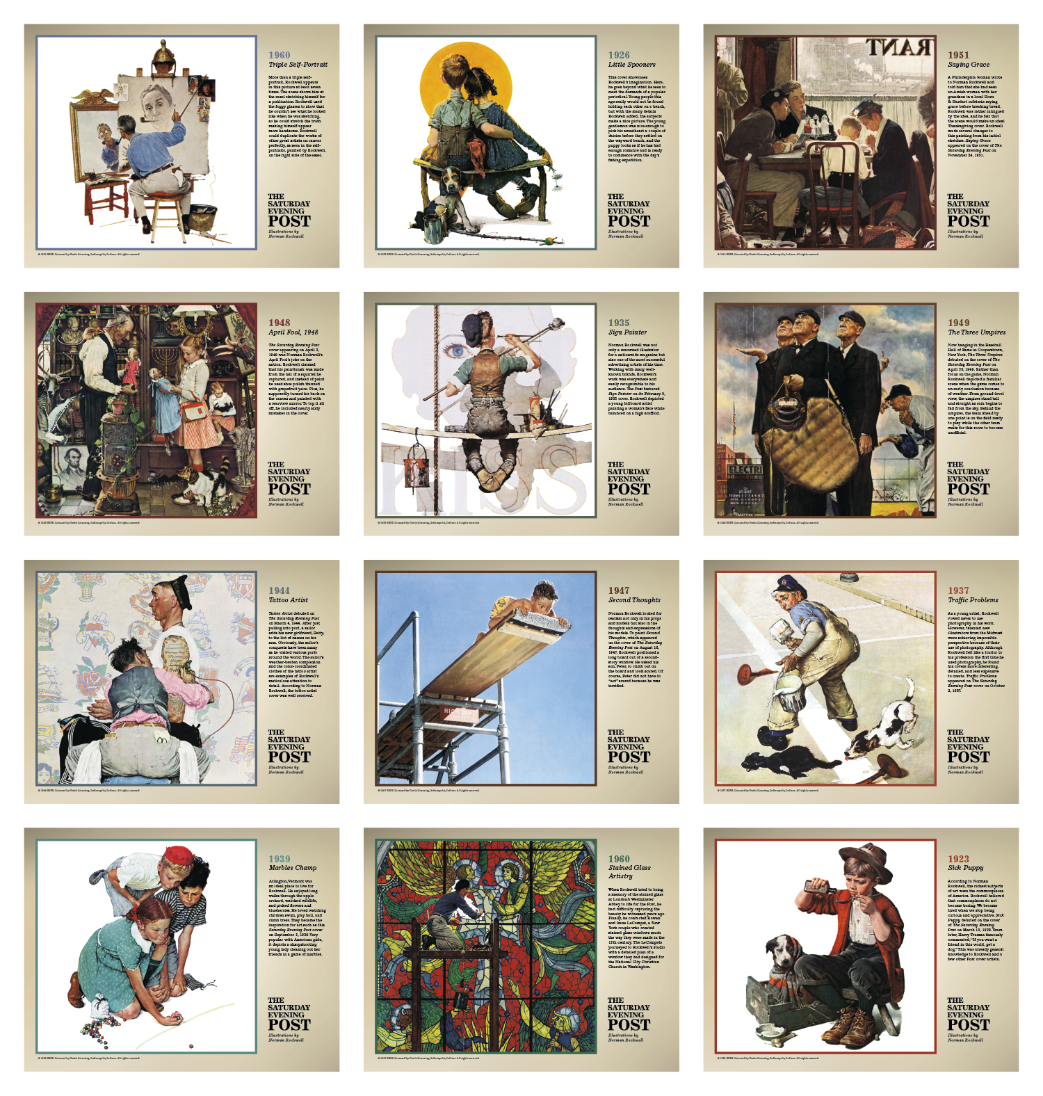 Triumph® Calendars The Saturday Evening Post Illustrations by Norman Rockwell Calendar 87