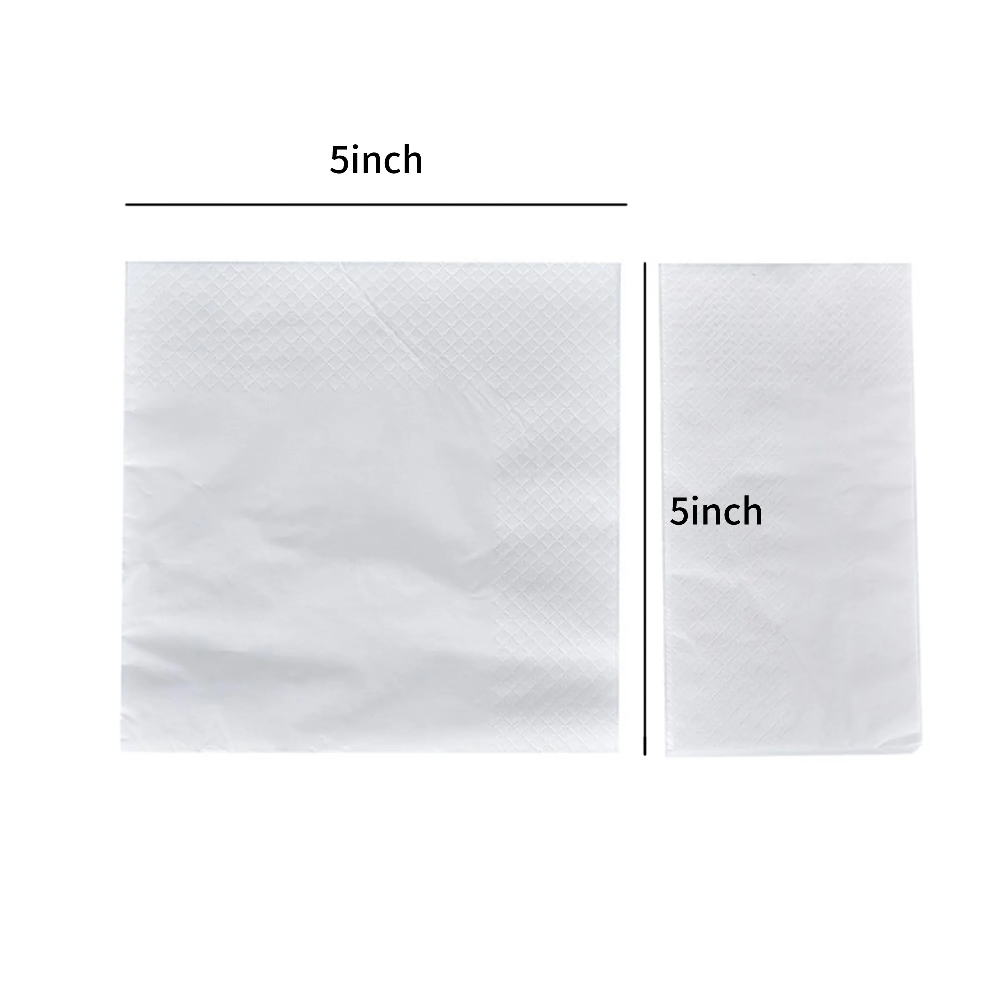 Paper Beverage Napkin 2 Ply 5x5 Inches 2