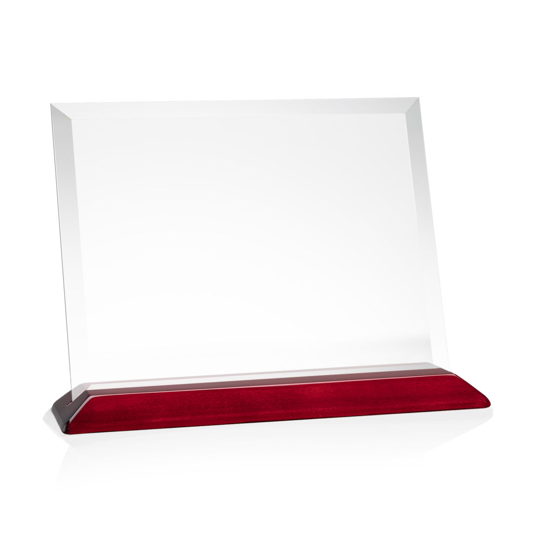 Embassy VividPrint™ Award - Starfire/Rosewood (Horiz) 3