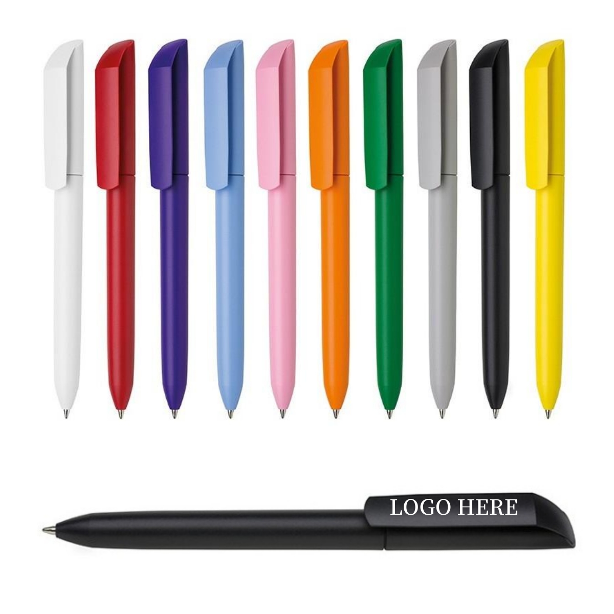 Matte Soft Rubber Coated Ballpoint Pens 2