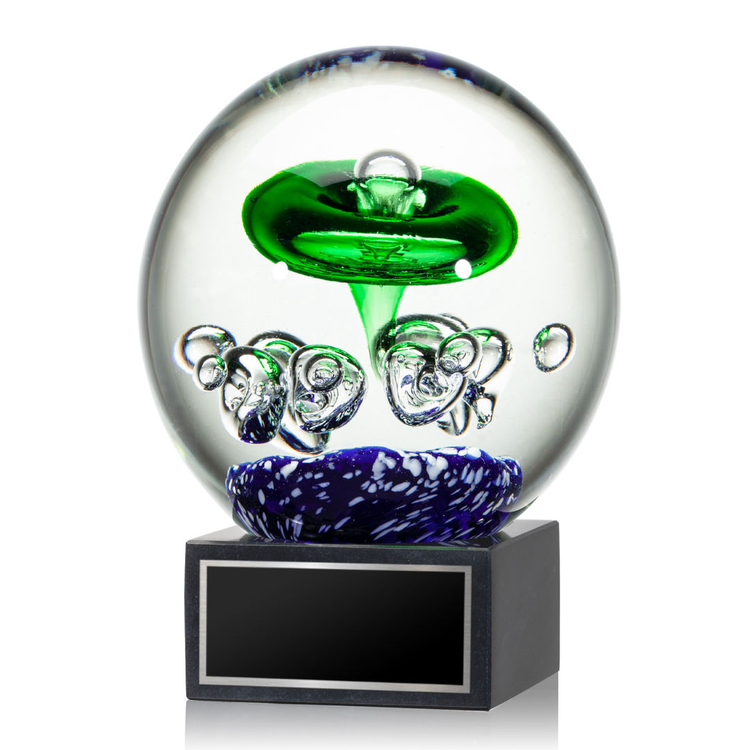 Aquarius Award on Square Marble Base 2