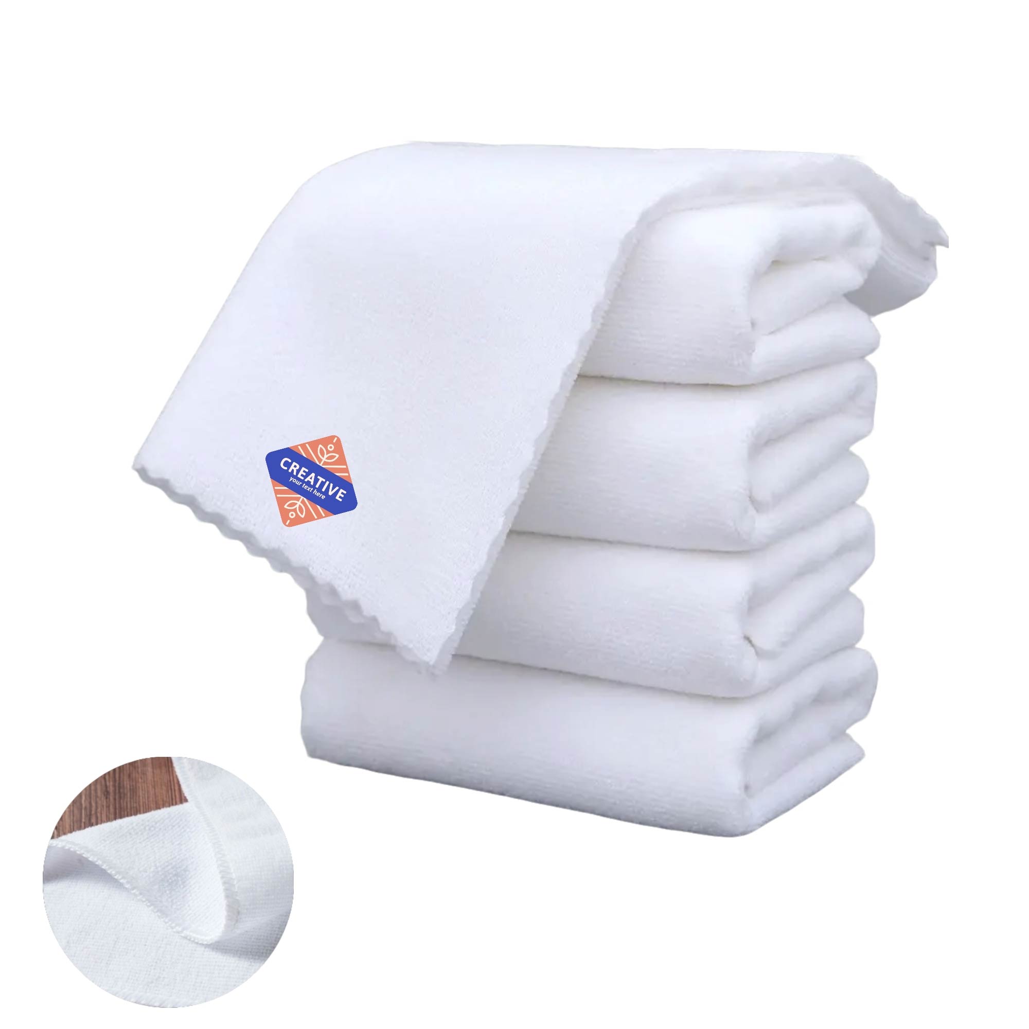 MOQ 10pcs White Towel 2