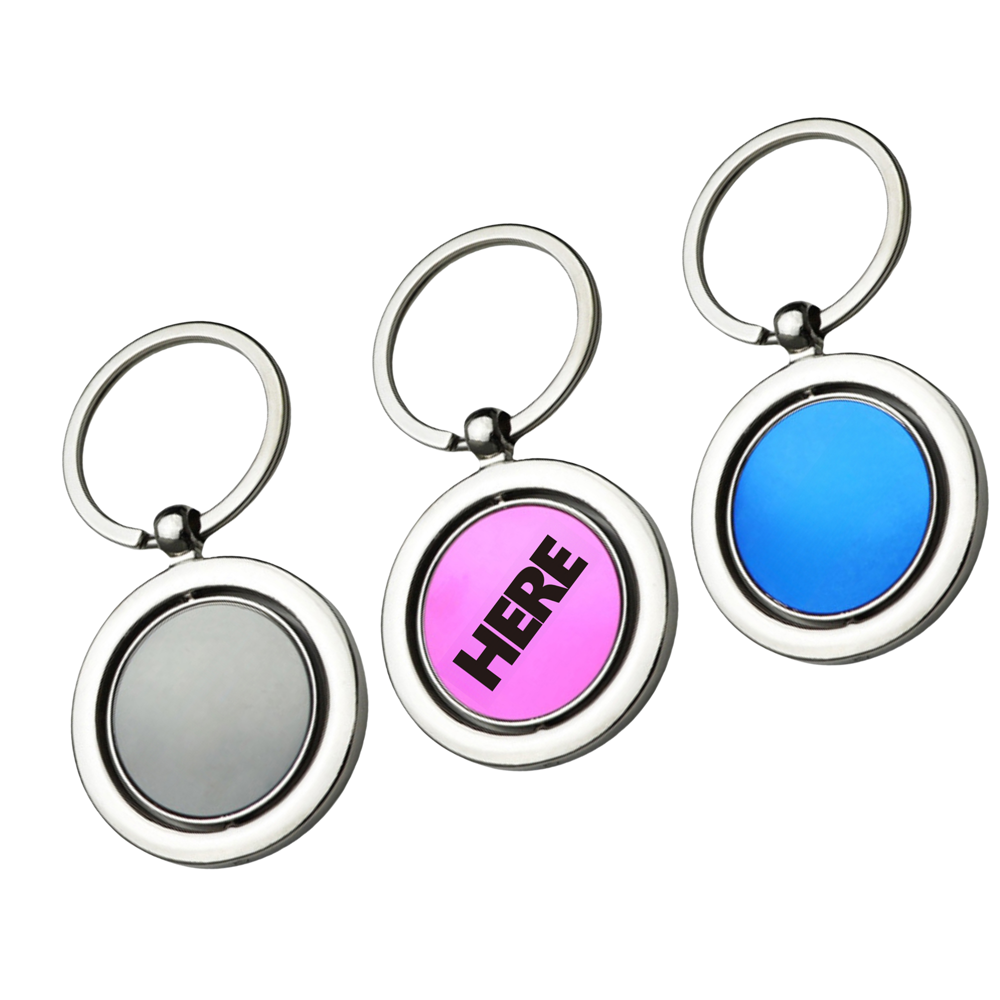 360 Rotating Spinner Metal Tag Key Chain MOQ50 2