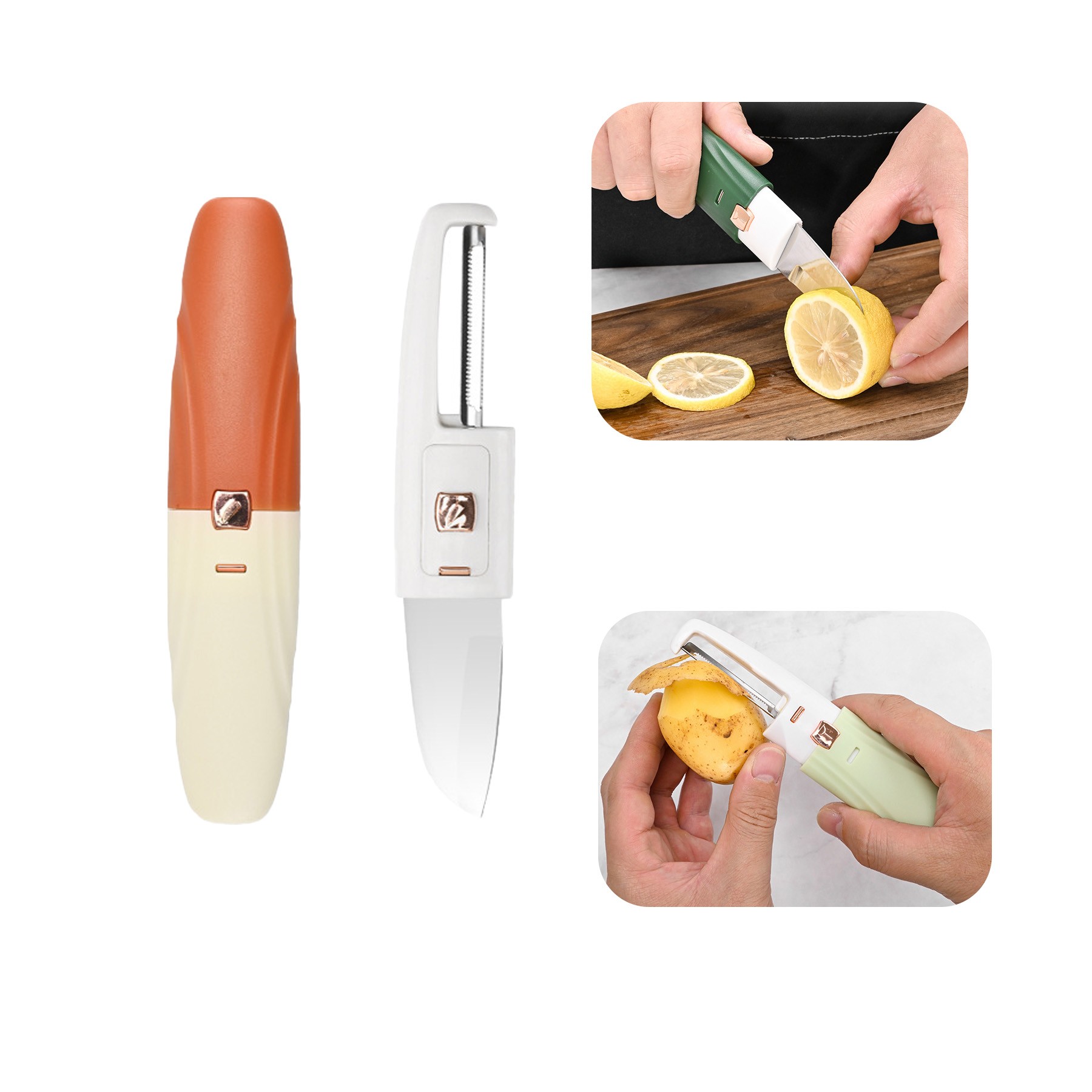 Two-in-One Portable Outdoor Fruit Knife 2