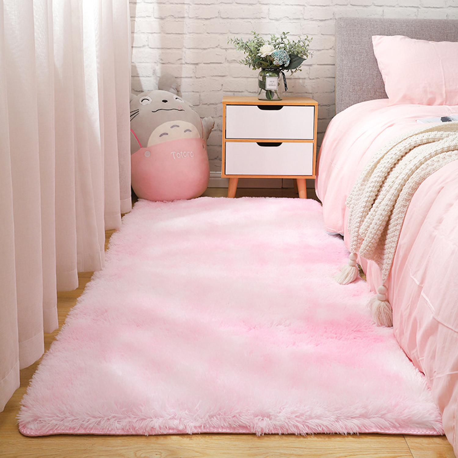 Warm Surface Soft Feel Tie-Dyed Rug 3