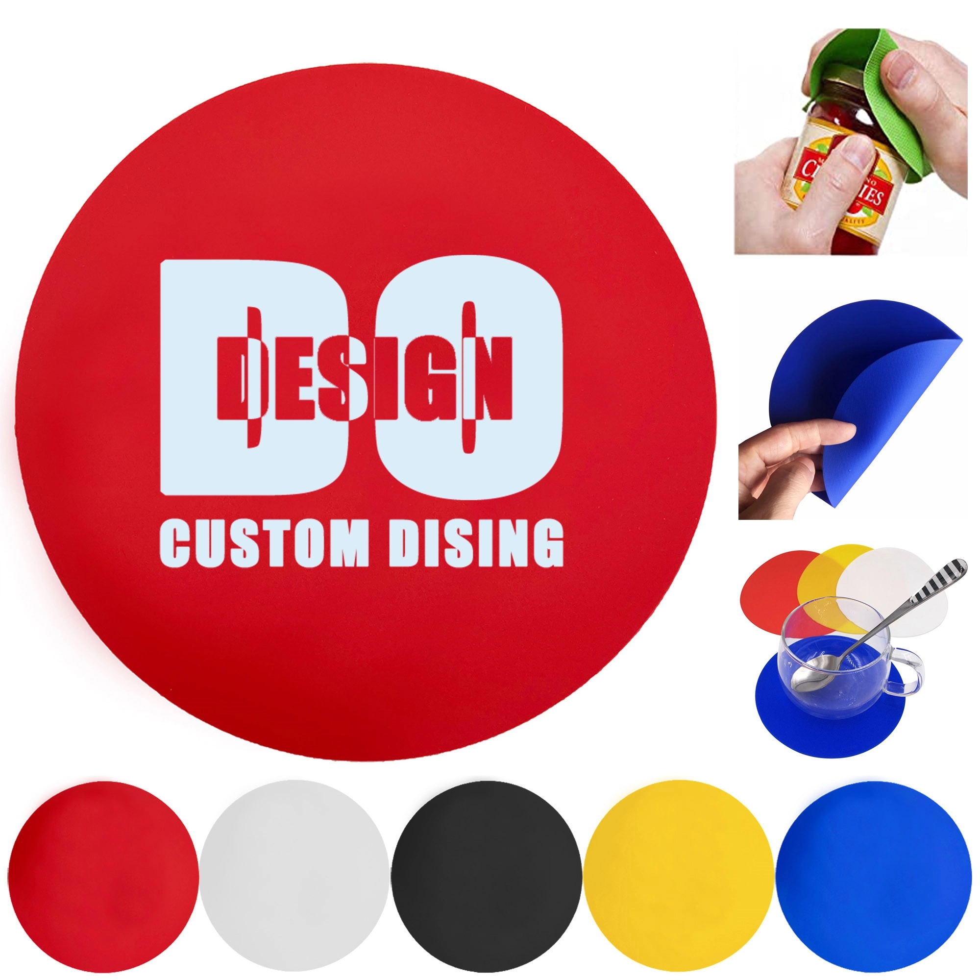 Silicone Jar Opener Coaster 1