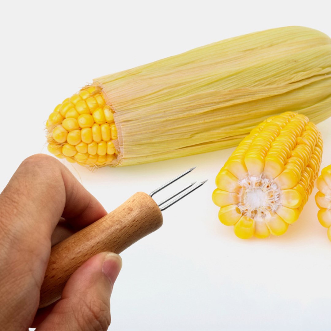 Stainless Steel BBQ Corn Fork 4