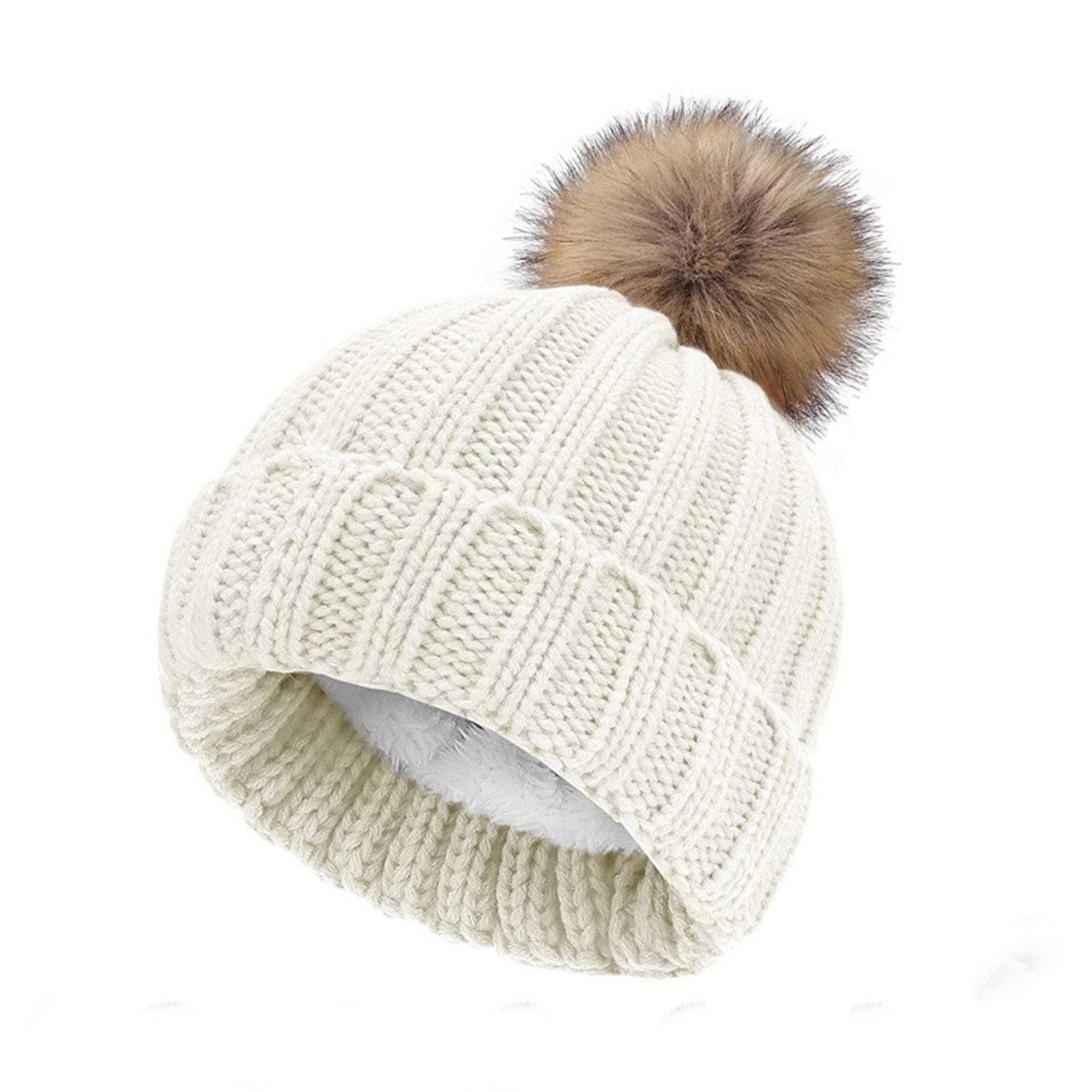 Custom Thick Knitted Multiple Color Blend Beanie Winter Hat 11