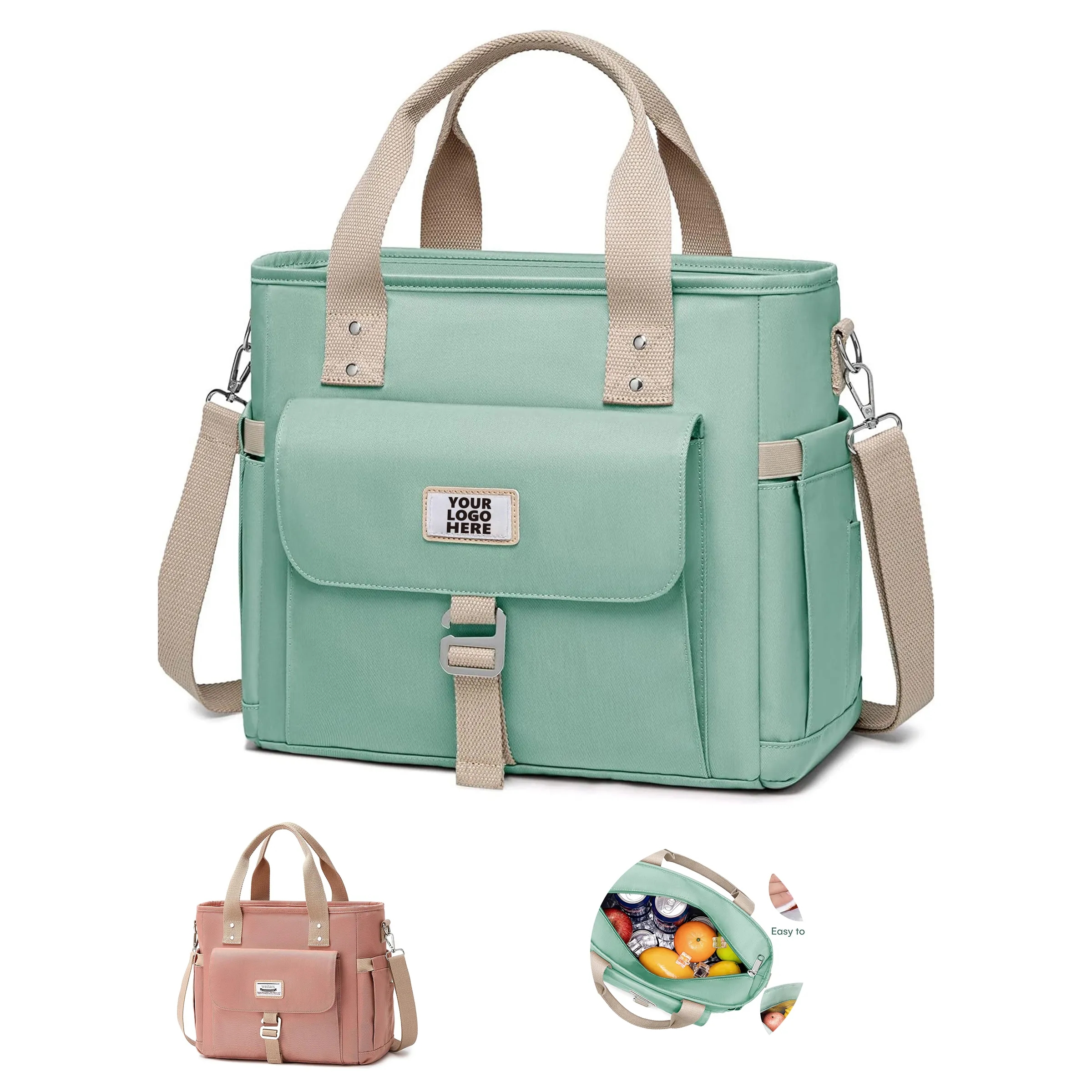 Waterproof Oxford Cloth Large Capacity Insulated Lunch Bag