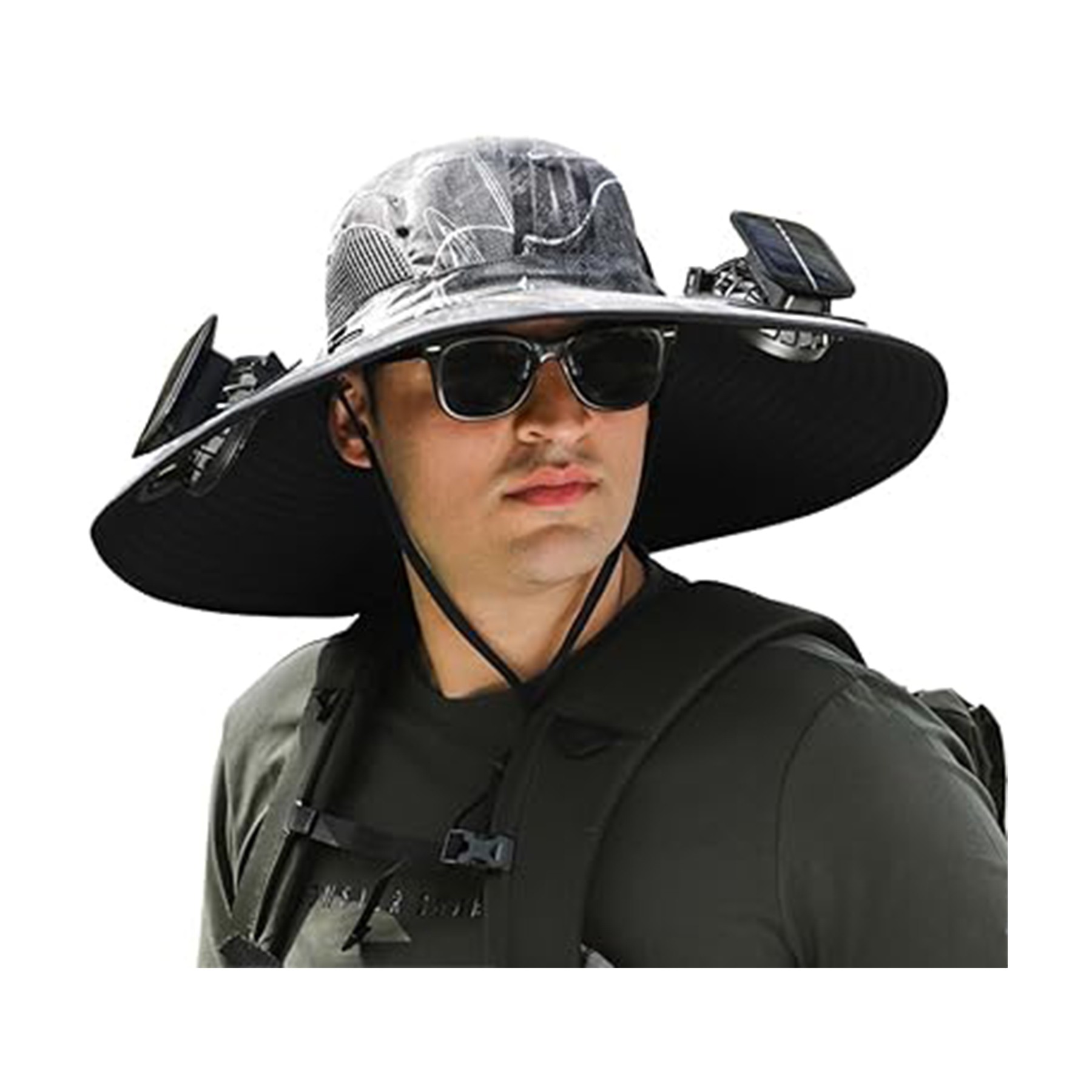 Sun Hat with 2 Solar Fans 3