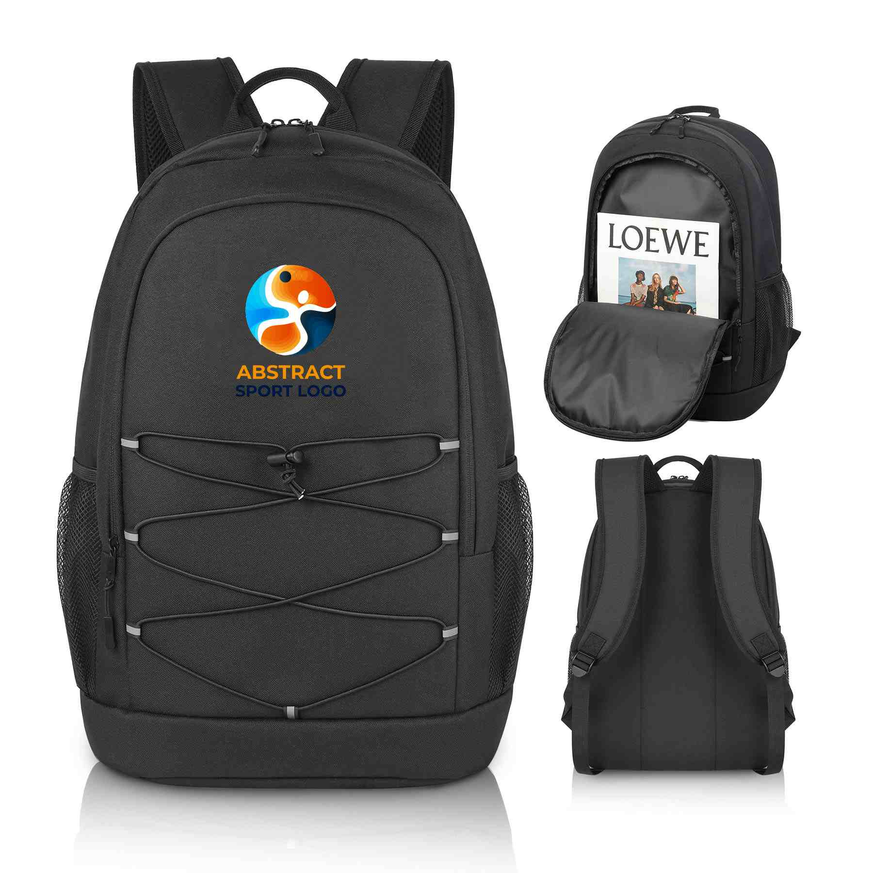 17" Bungee Cord Sports Backpack 3