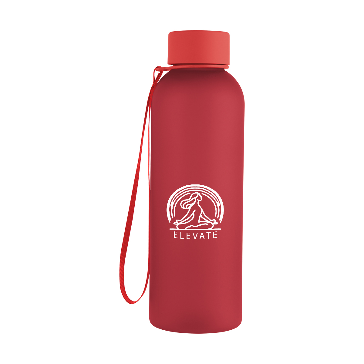 20 Oz. Morgan rPET Rubberized Bottle With Carry Strap 2