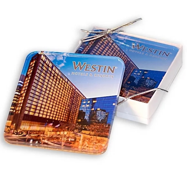 Custom Acrylic Coaster Set of 2 - Rubber Feet