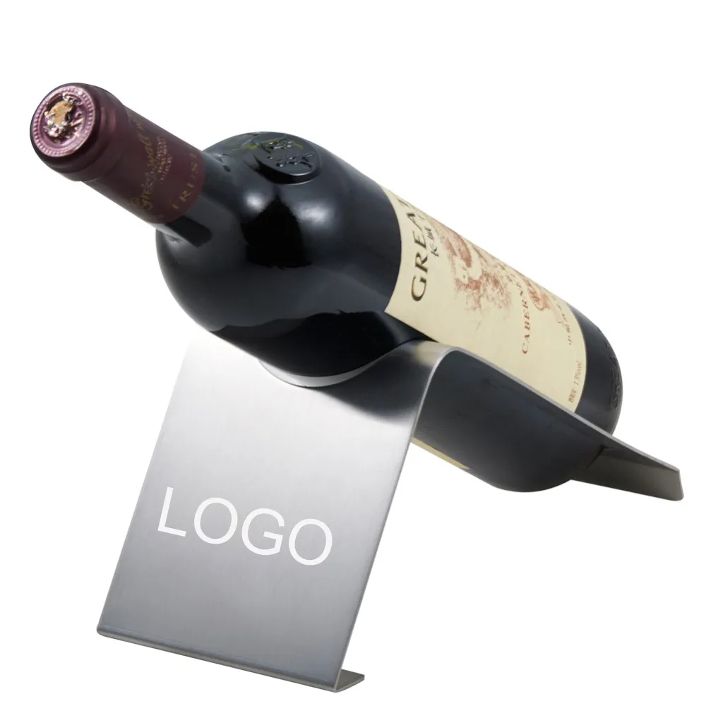 STAINLESS STEEL SINGLE WINE BOTTLE STAND 5