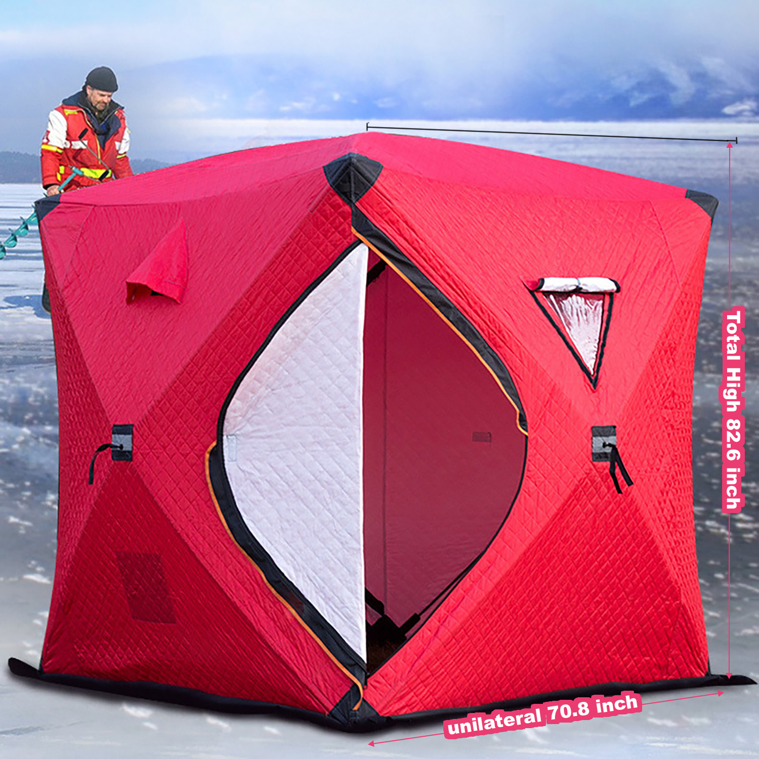Large Space Waterproofing Winter Fishing Tent 4