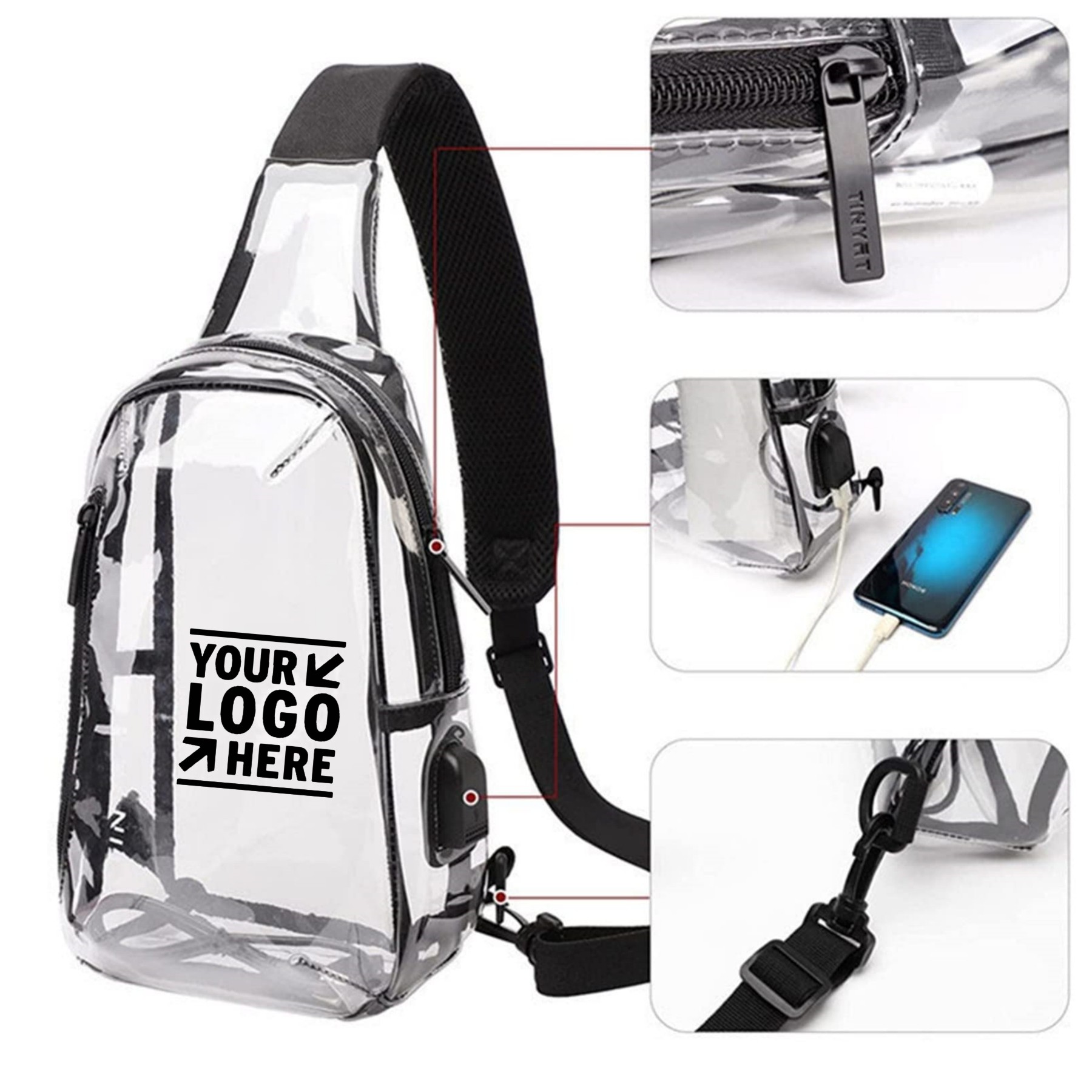 Clear Crossbody Shoulder Bag 1