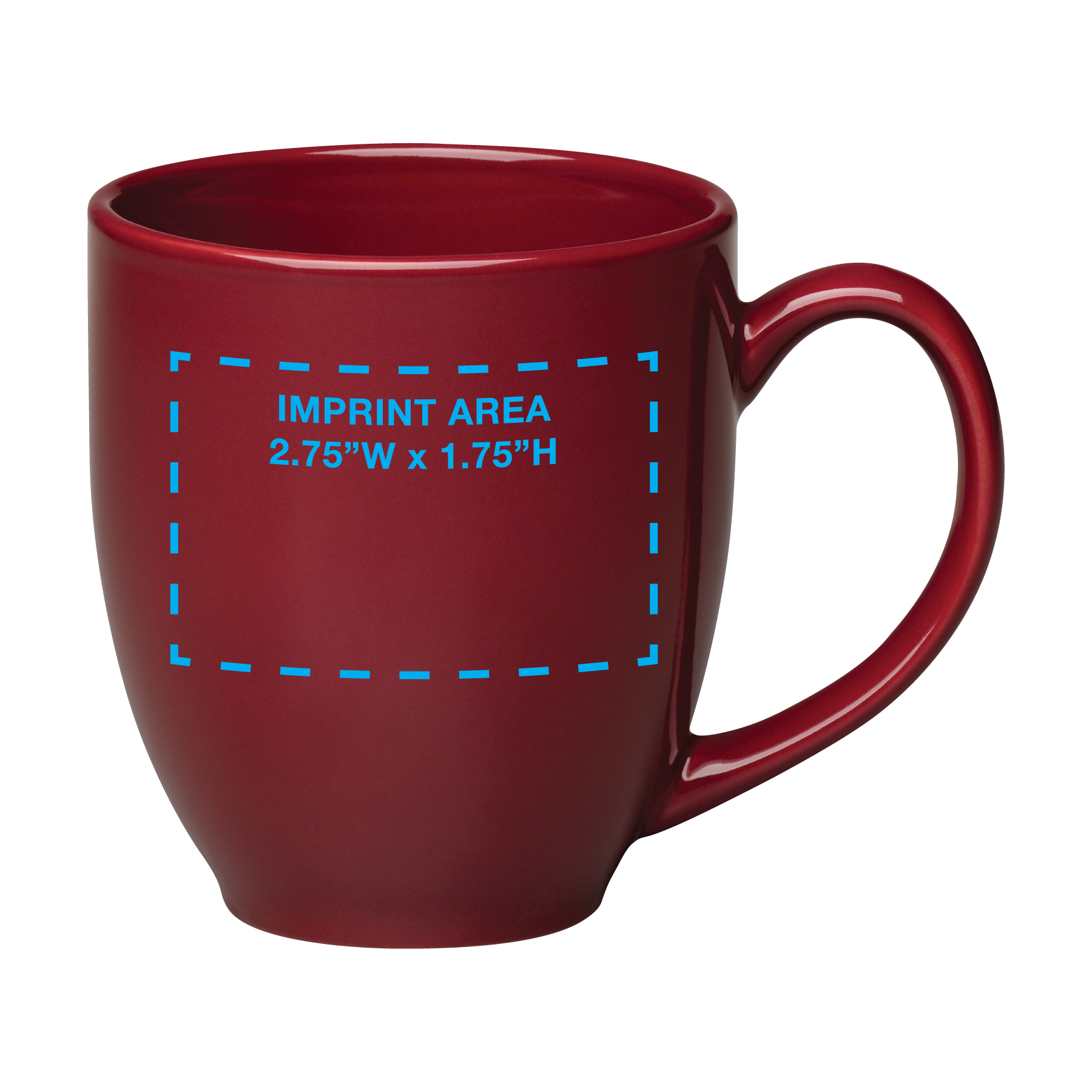 16 oz Burgundy Bistro Mug