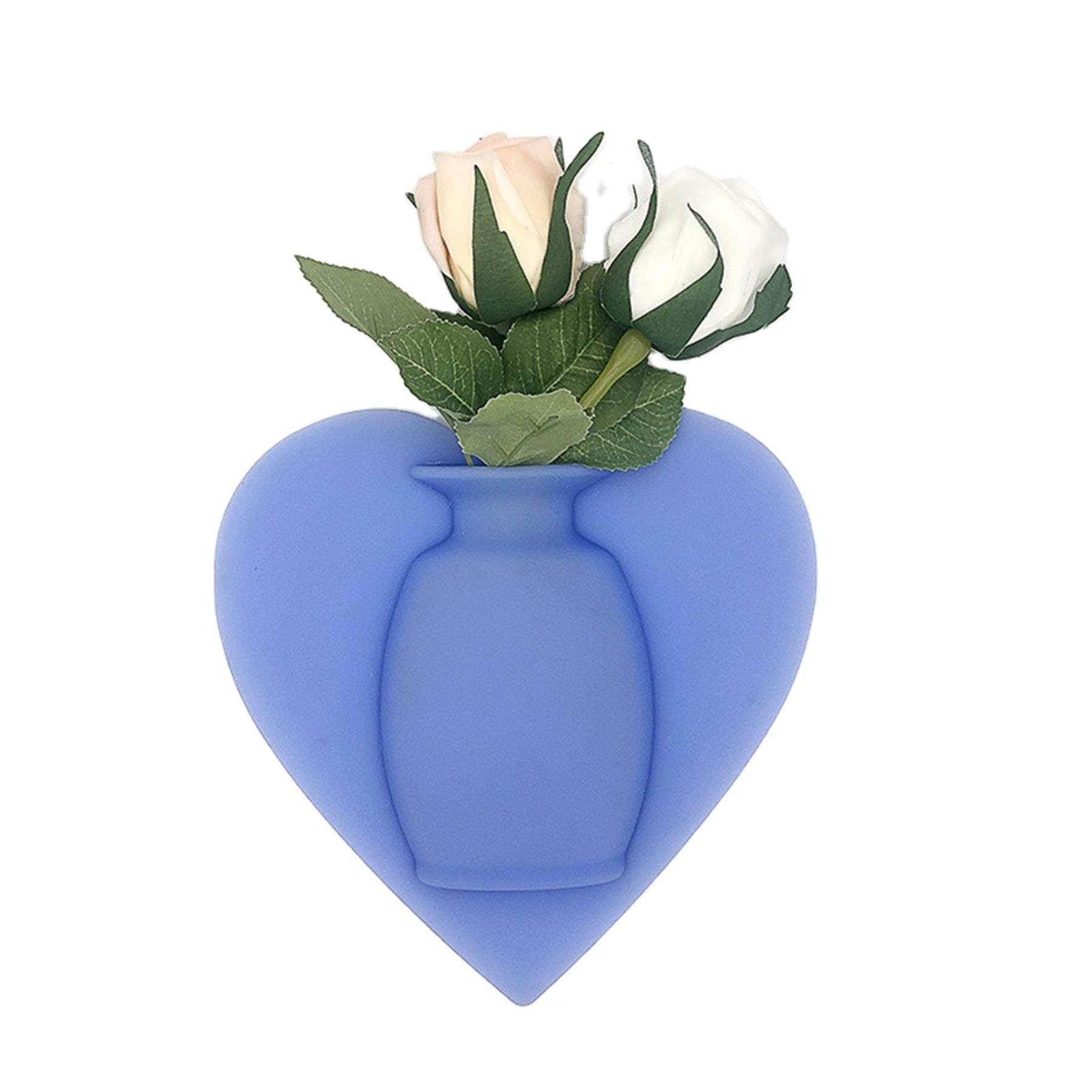 Heart Shaped Silicone Wall Vase 4